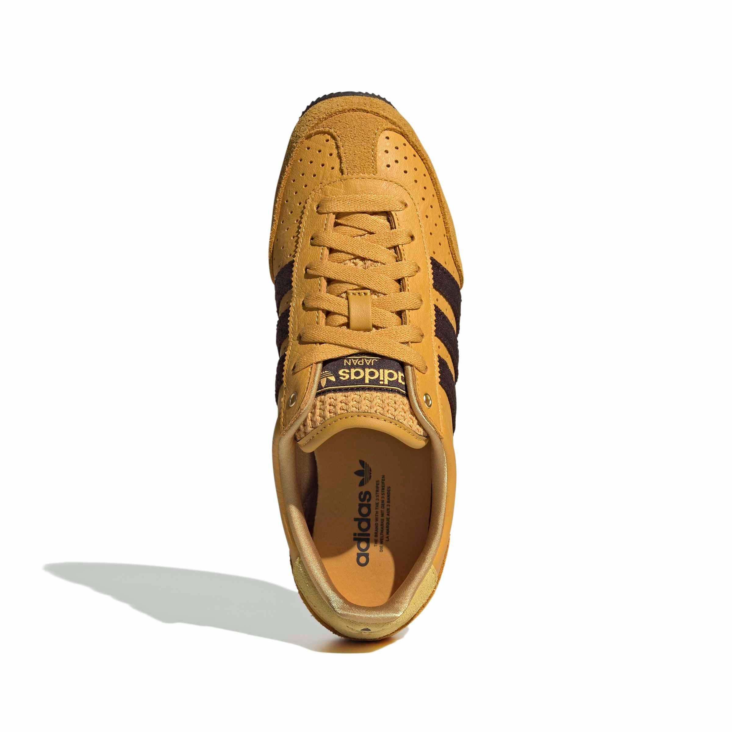 adidas Originals Japan "Preloved Yellow/Aurora Coffee/Gold Metallic" Women's Shoe - YELLOW/COFFEE/GOLD