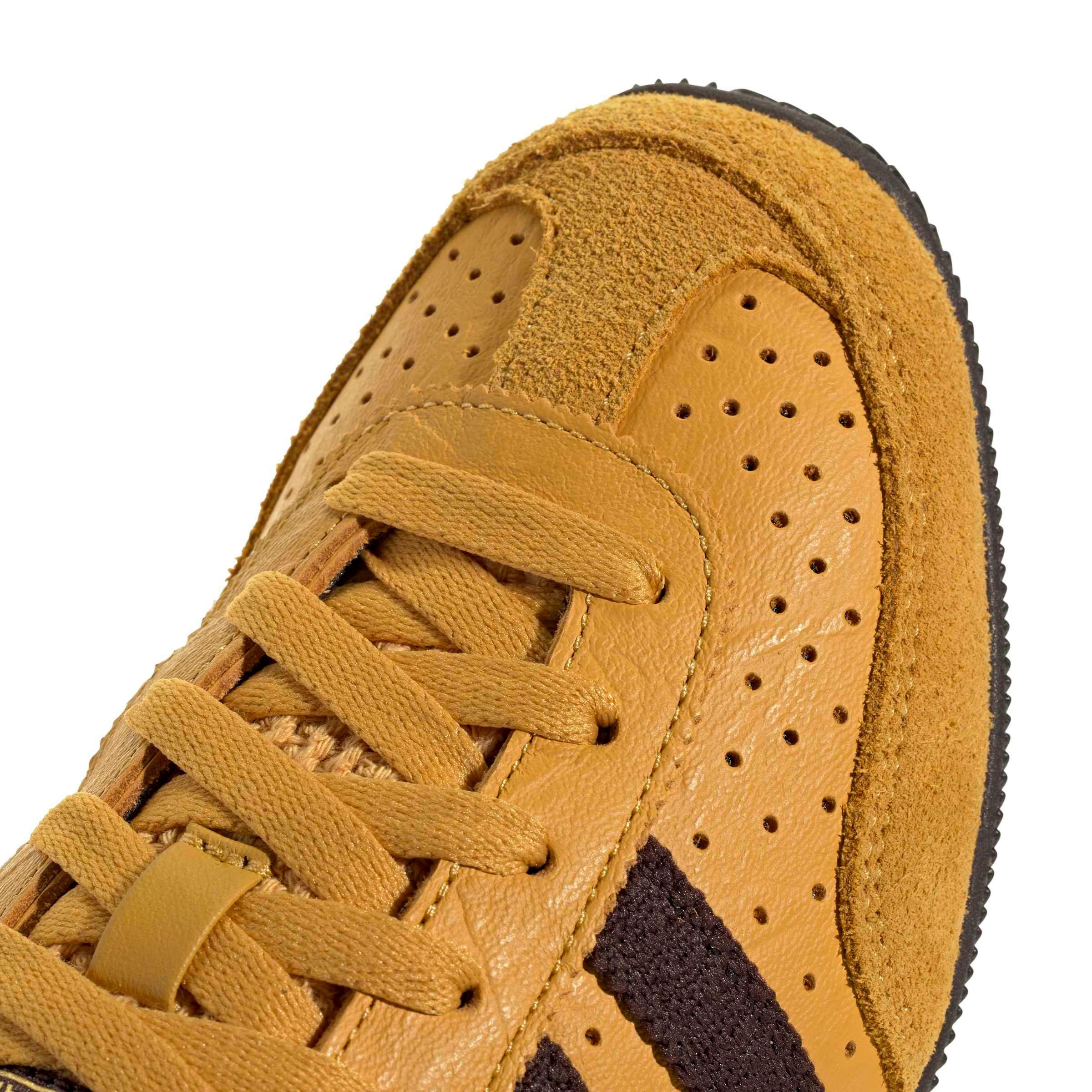 adidas Originals Japan "Preloved Yellow/Aurora Coffee/Gold Metallic" Women's Shoe - YELLOW/COFFEE/GOLD