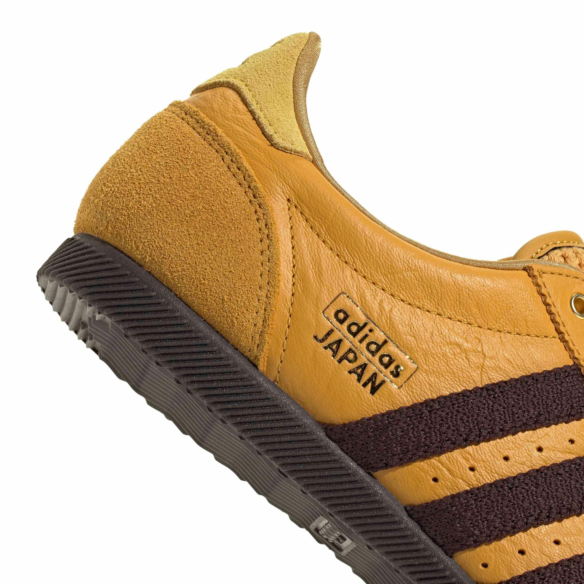adidas Originals Japan "Preloved Yellow/Aurora Coffee/Gold Metallic" Women's Shoe - YELLOW/COFFEE/GOLD