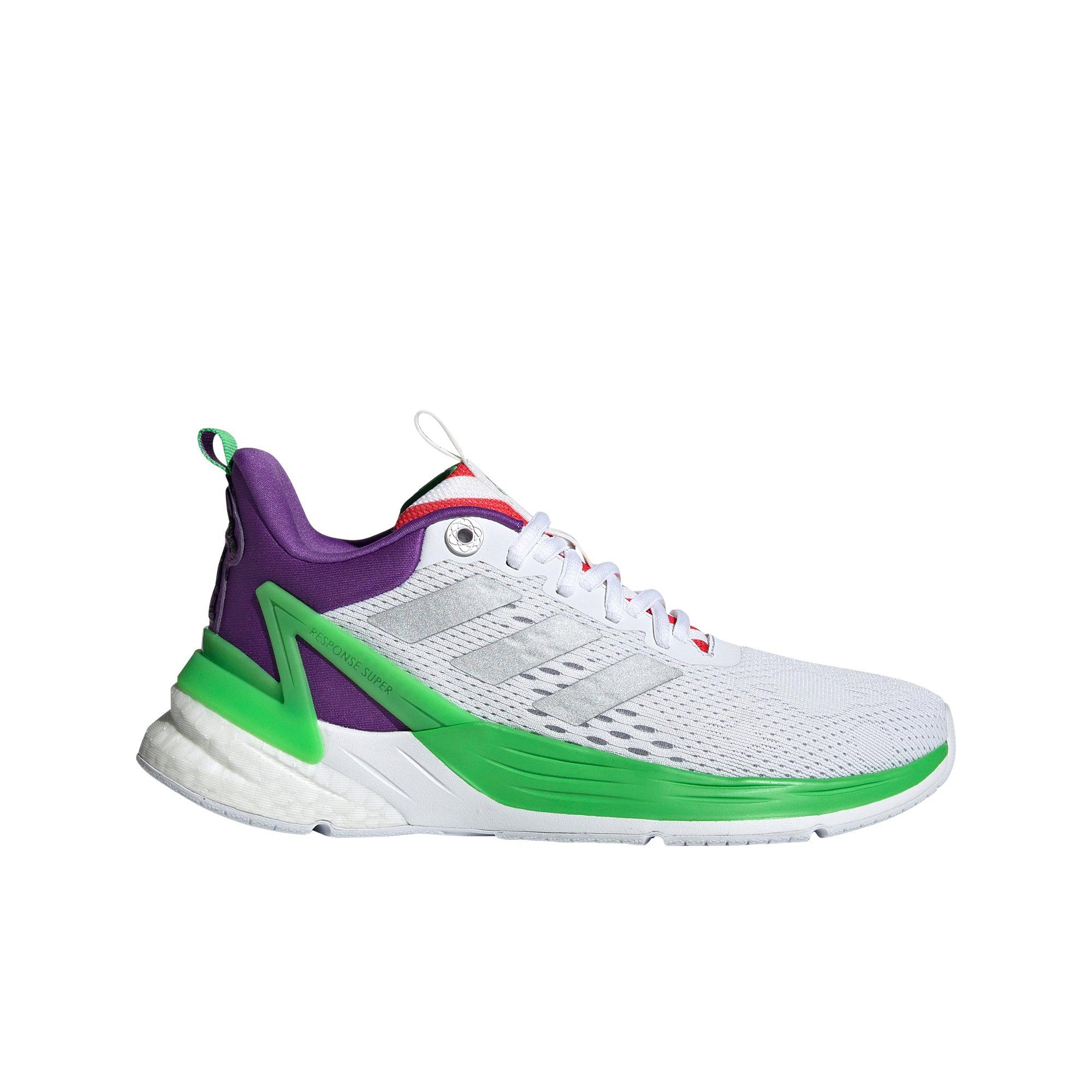 adidas x Disney Pixar Buzz Lightyear Response Super 2.0  White/Silver/Purple Grade School Boys' Shoe - Hibbett