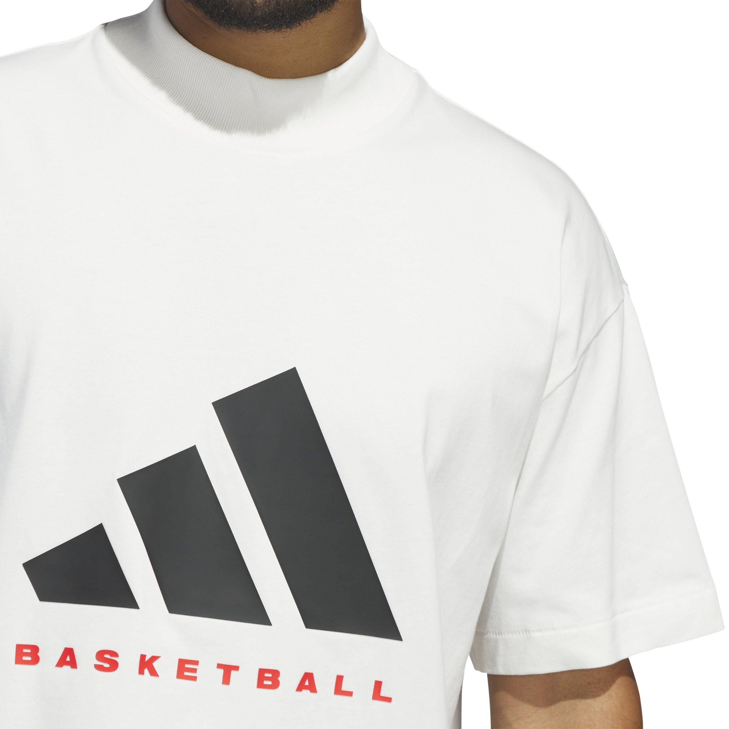 adidas Basketball Men's White T-Shirt