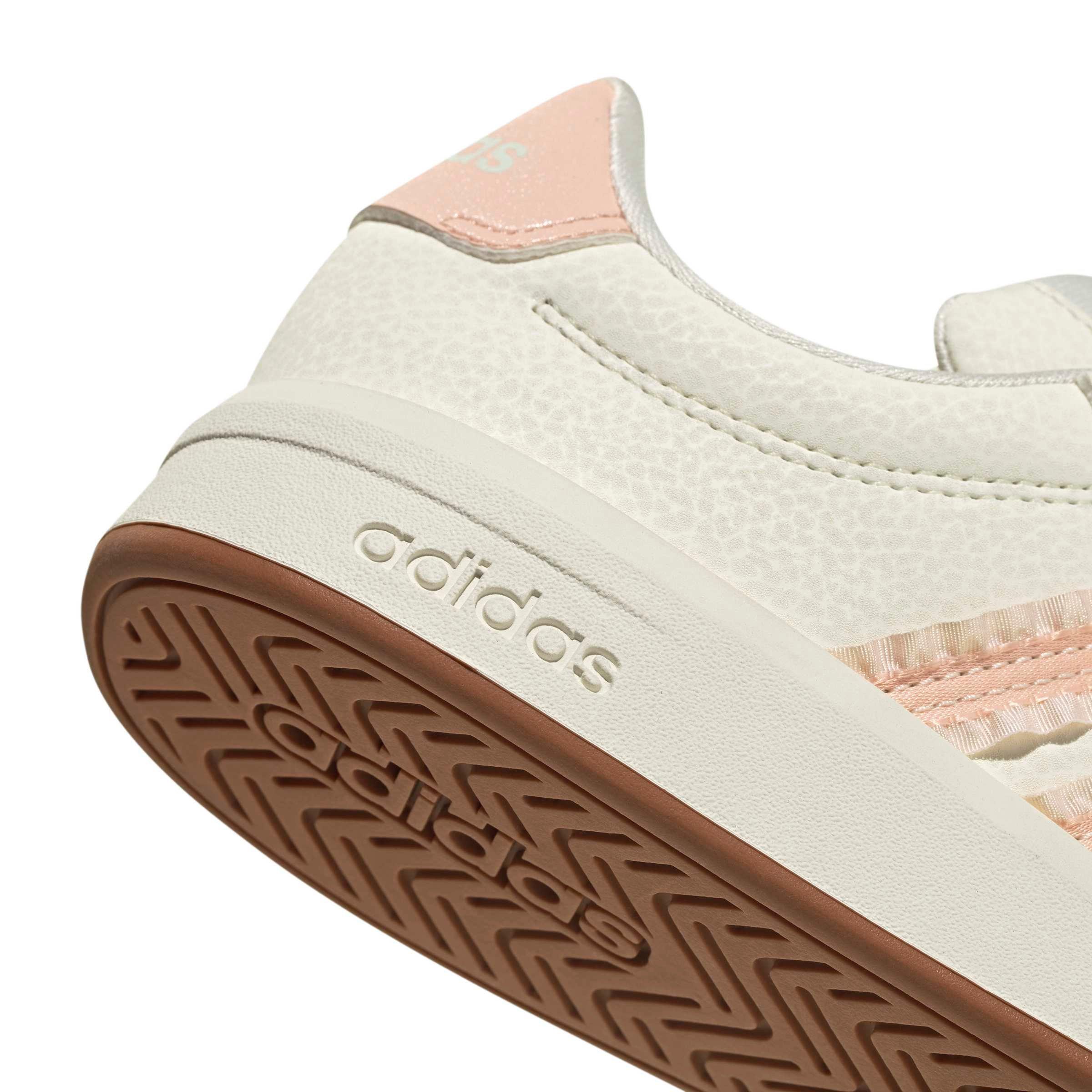 adidas Grand Court 3.0 Grade School Kids' "Core White/Blush Pink/Gum 3" Shoe
