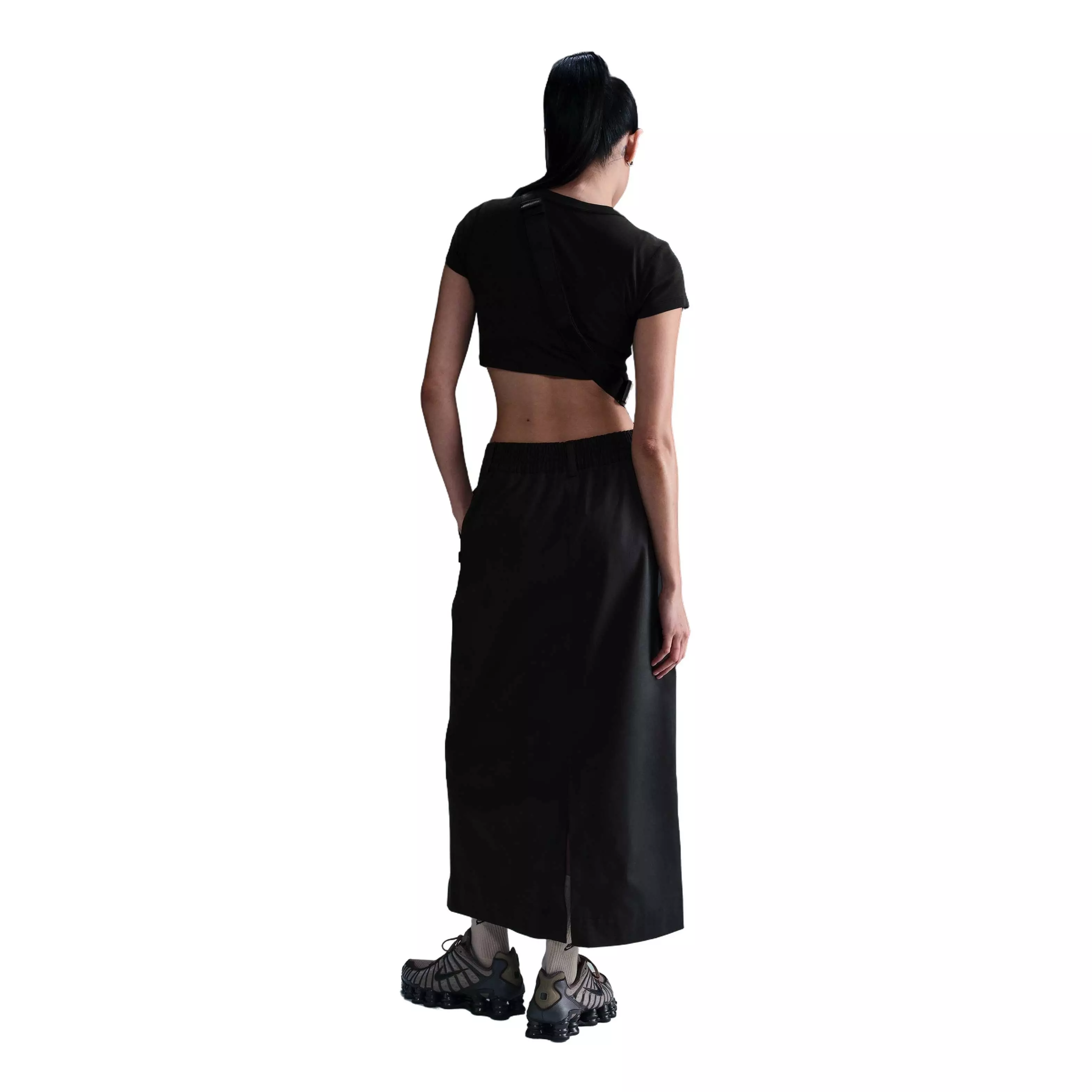 Nike Women's Sportswear Collection Twill Skirt-Black - BLACK