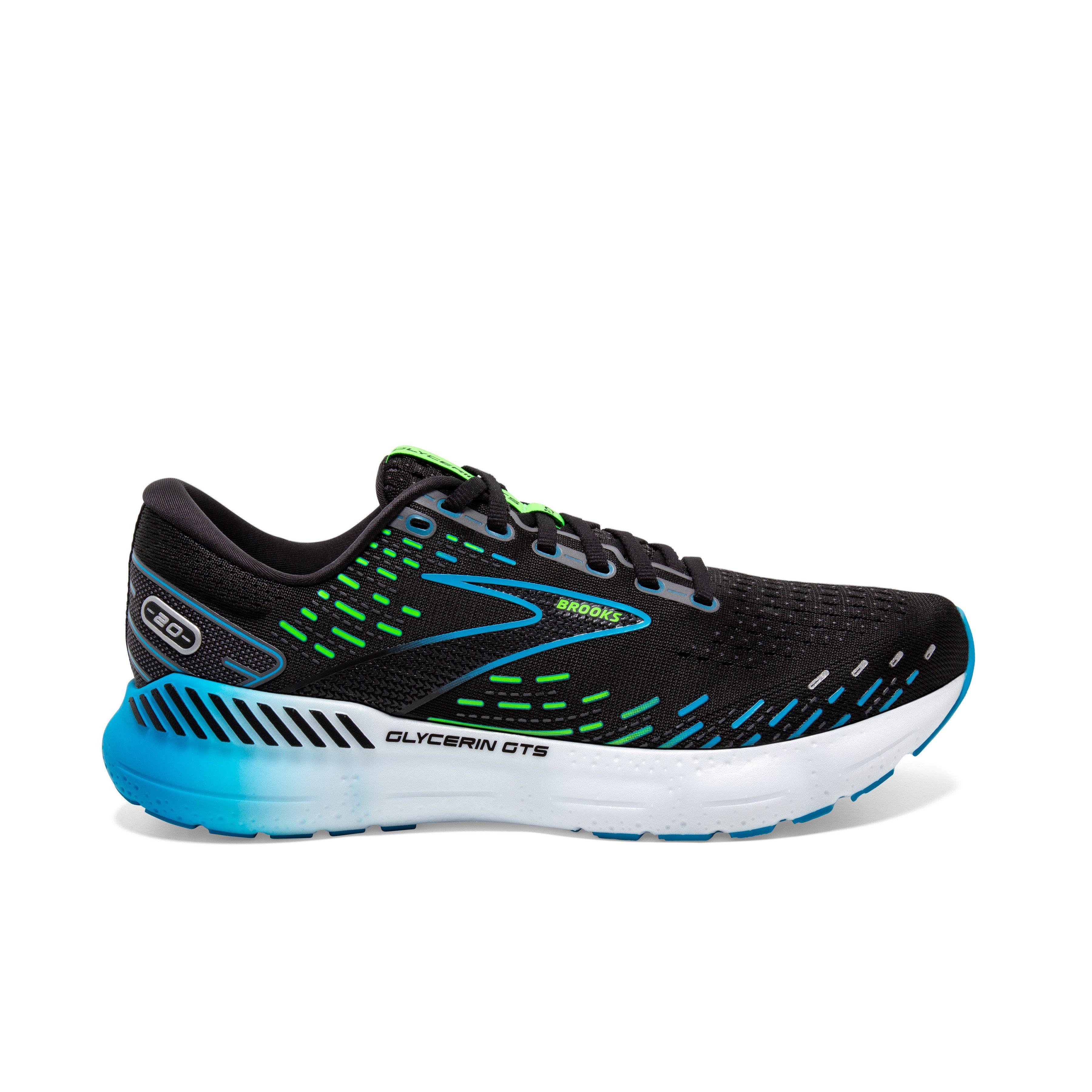 Brooks Glycerin GTS 20 "Black/Hawaiian Ocean/Green" Men's Running Shoe