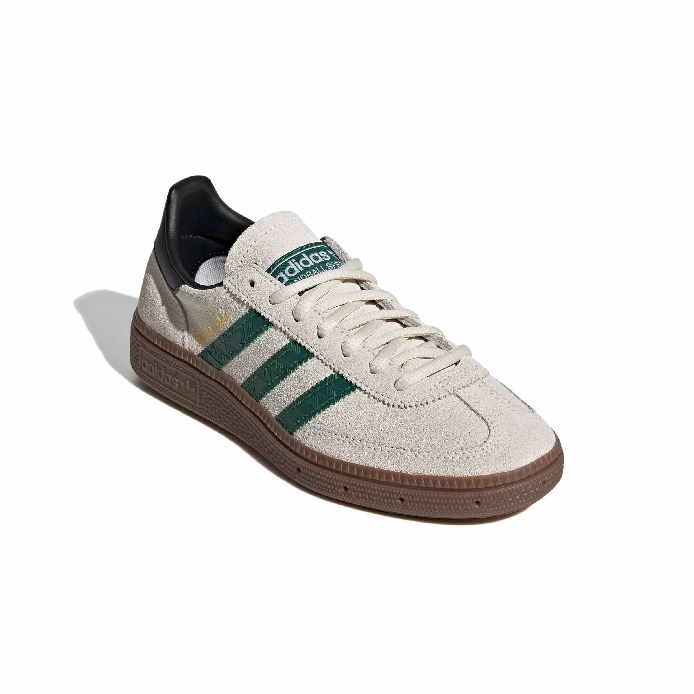 adidas Originals Handball Spezial "Off White/Collegiate Green/Gum 5" Grade School Boys' Shoe - OFF WHITE/GREEN/GUM
