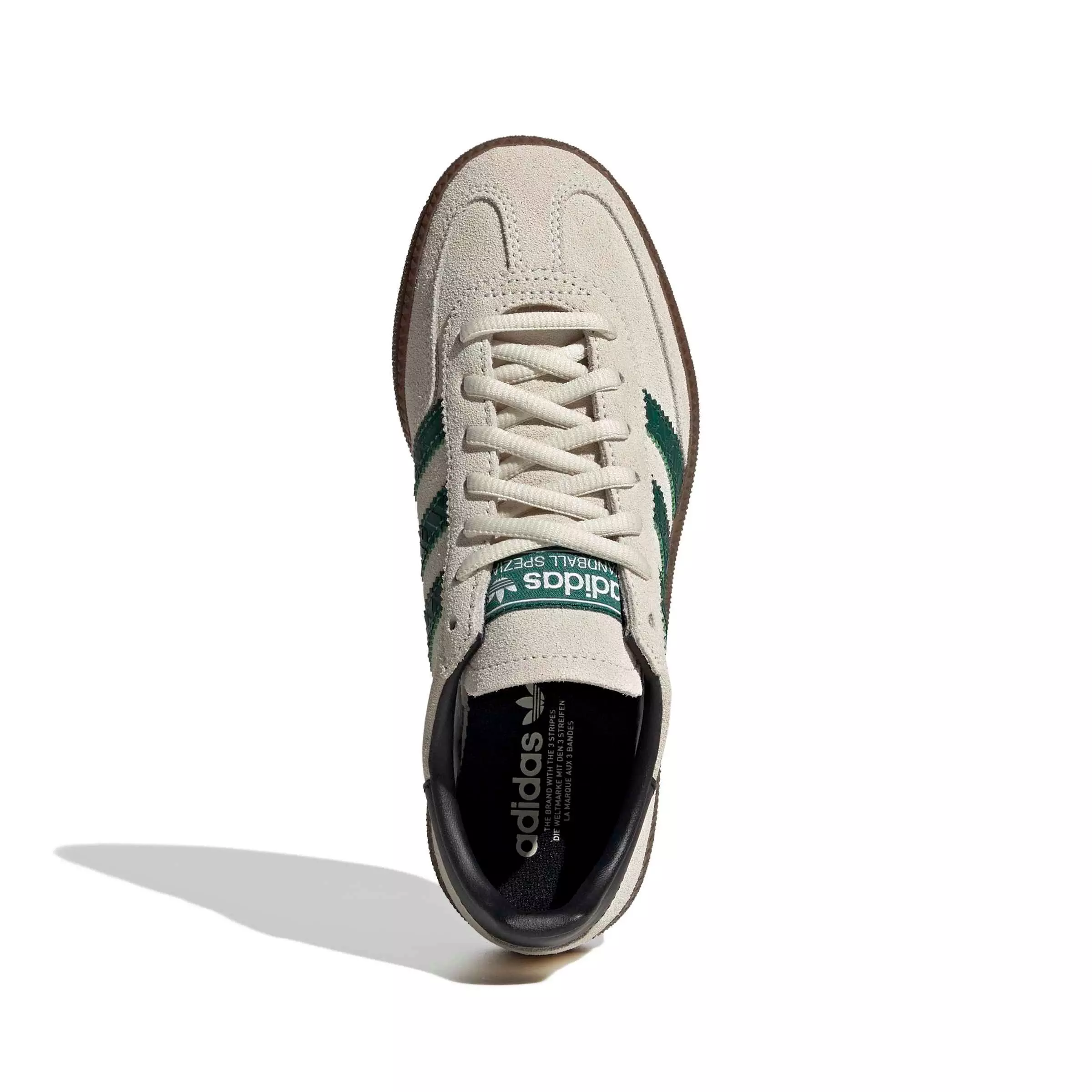 adidas Originals Handball Spezial "Off White/Collegiate Green/Gum 5" Grade School Boys' Shoe - OFF WHITE/GREEN/GUM
