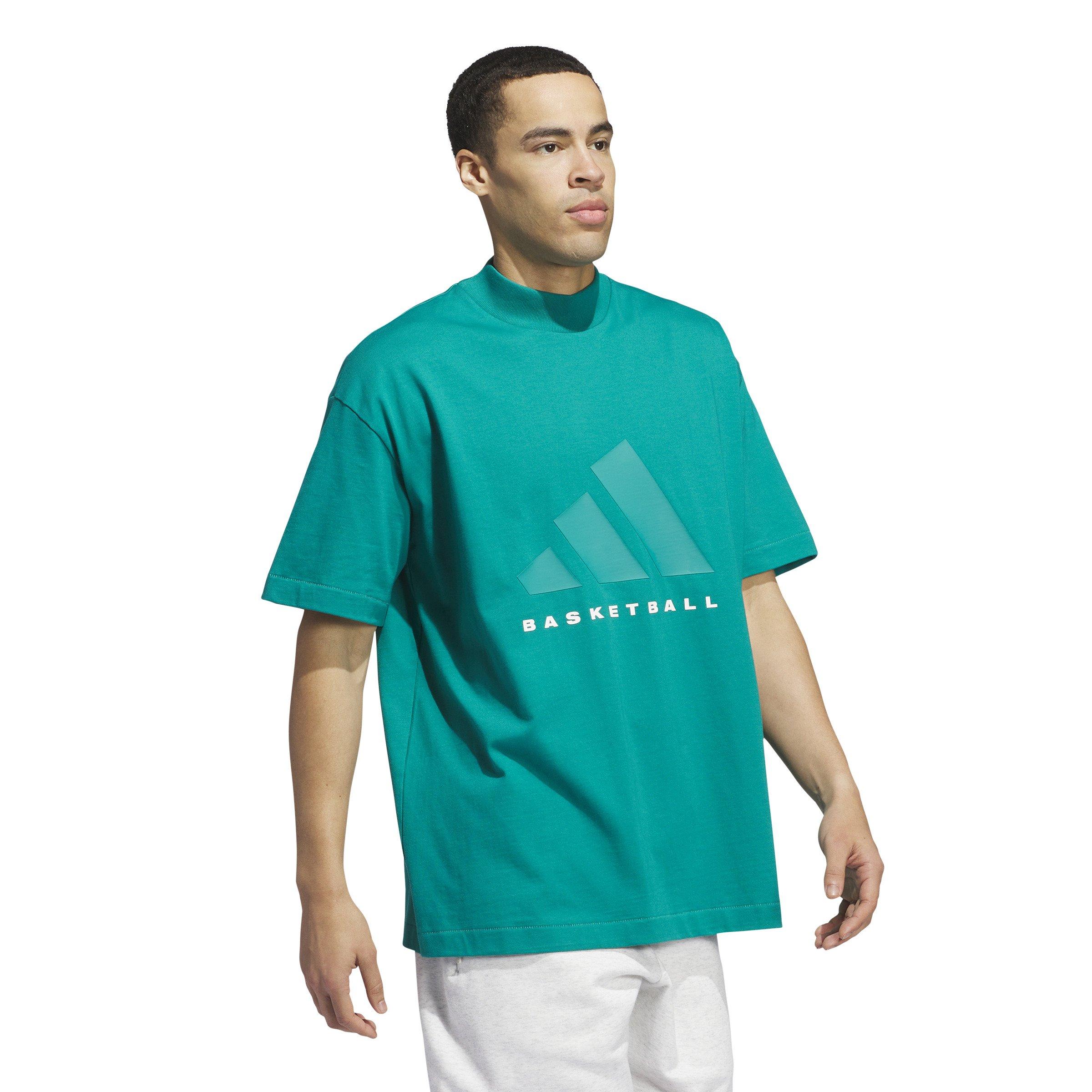 adidas Basketball Men's Green T-Shirt