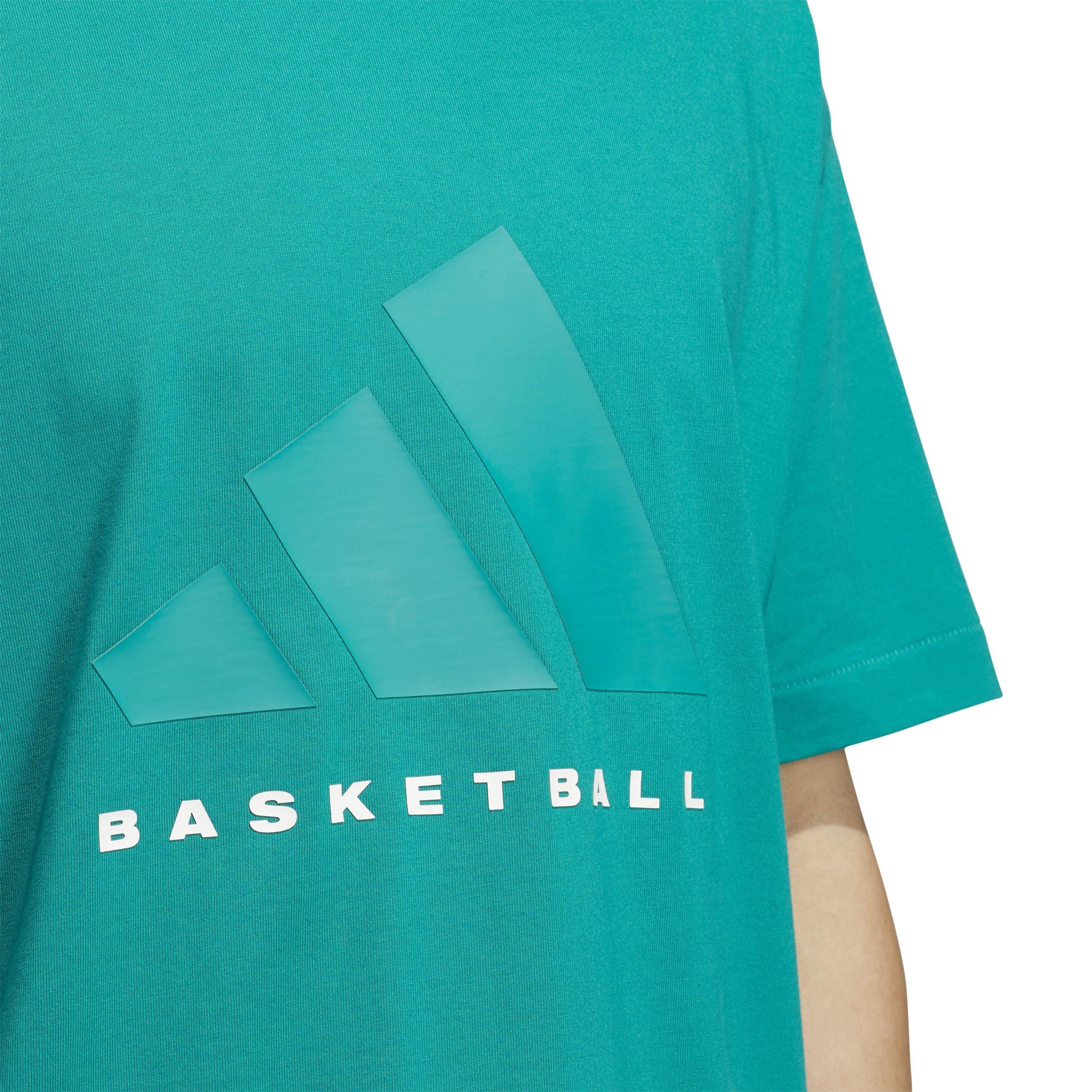 adidas Basketball Men's Green T-Shirt