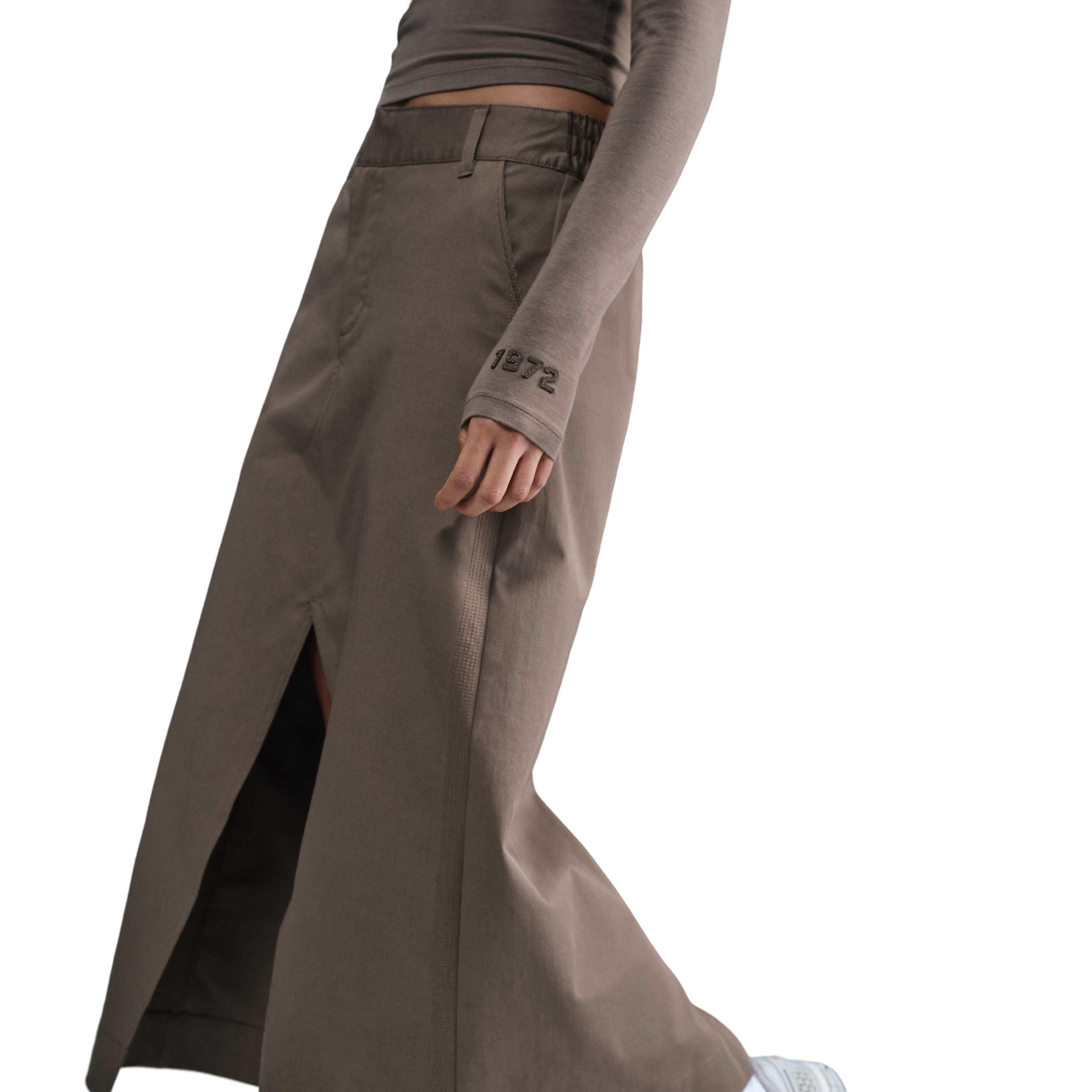 Nike Women's Sportswear Collection Twill Skirt-Brown - BROWN Thumbnail View 3