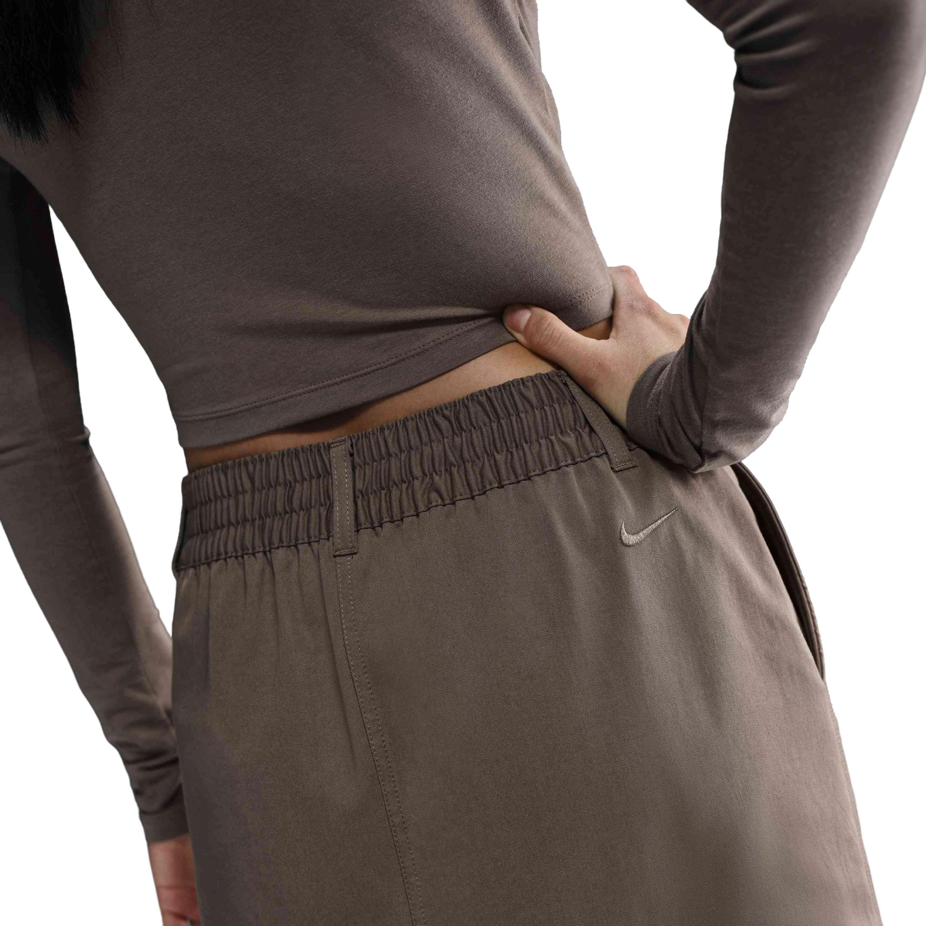 Nike Women's Sportswear Collection Twill Skirt-Brown - BROWN Thumbnail View 4