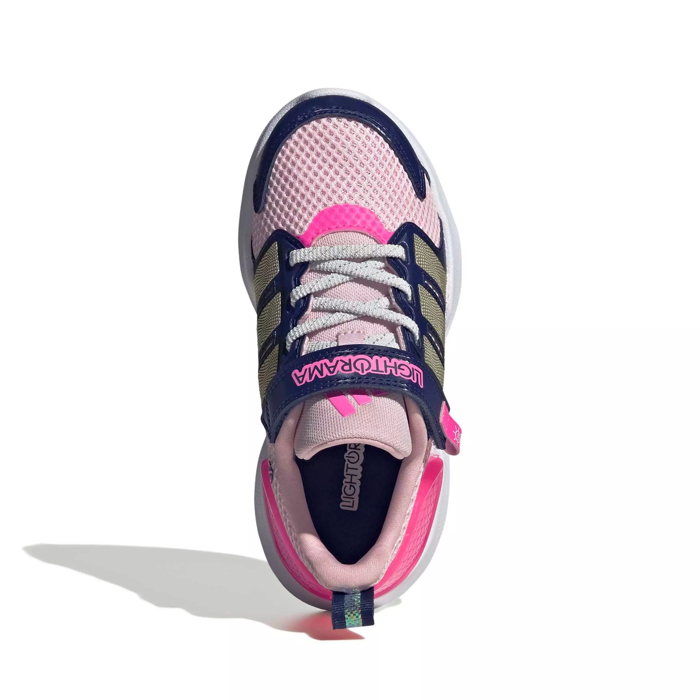 adidas Lightorama "Clear Pink/Cyber Metallic/Lucid Pink" Preschool Girls' Shoe - PINK/CYBER/PINK