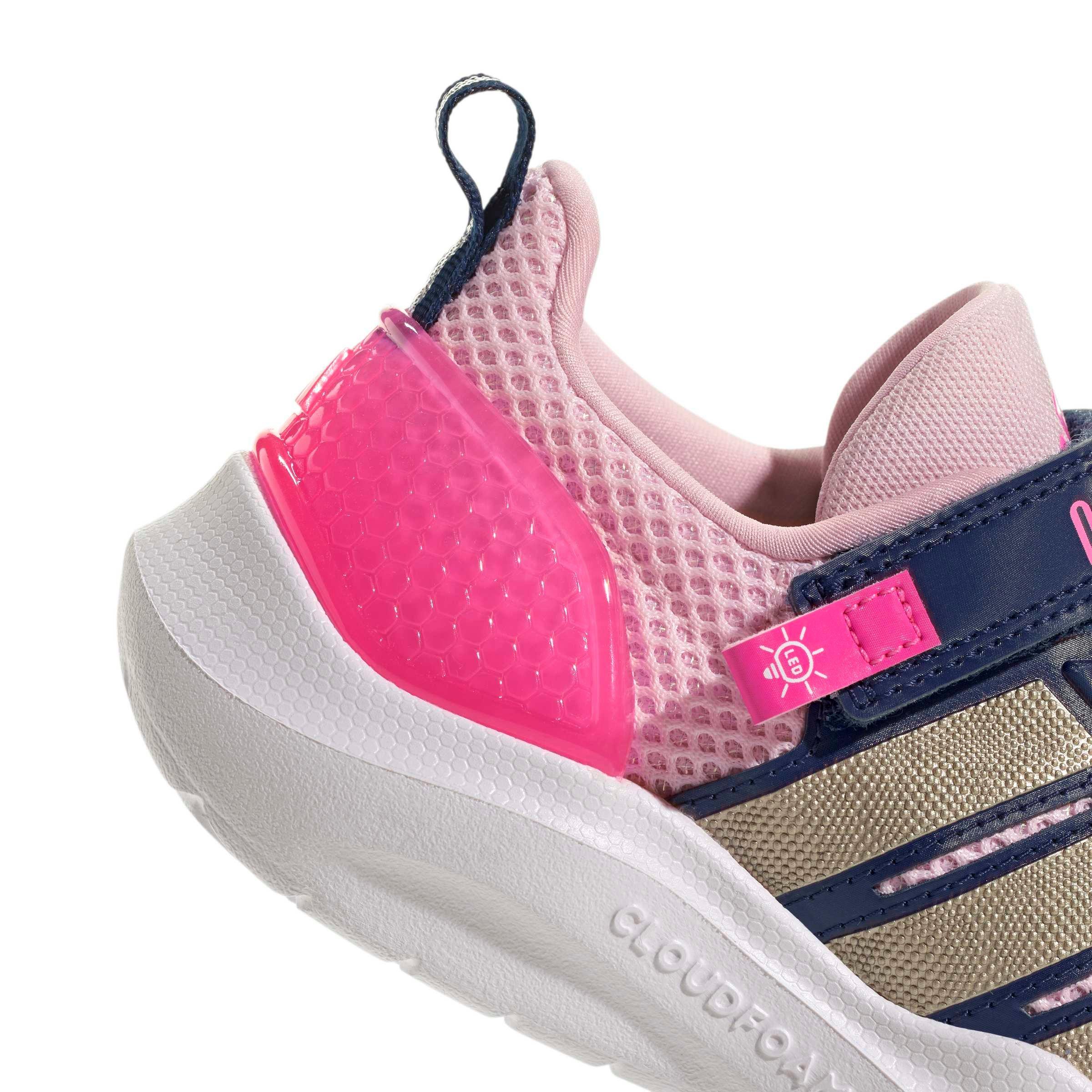 adidas Lightorama "Clear Pink/Cyber Metallic/Lucid Pink" Preschool Girls' Shoe - PINK/CYBER/PINK Thumbnail View 8