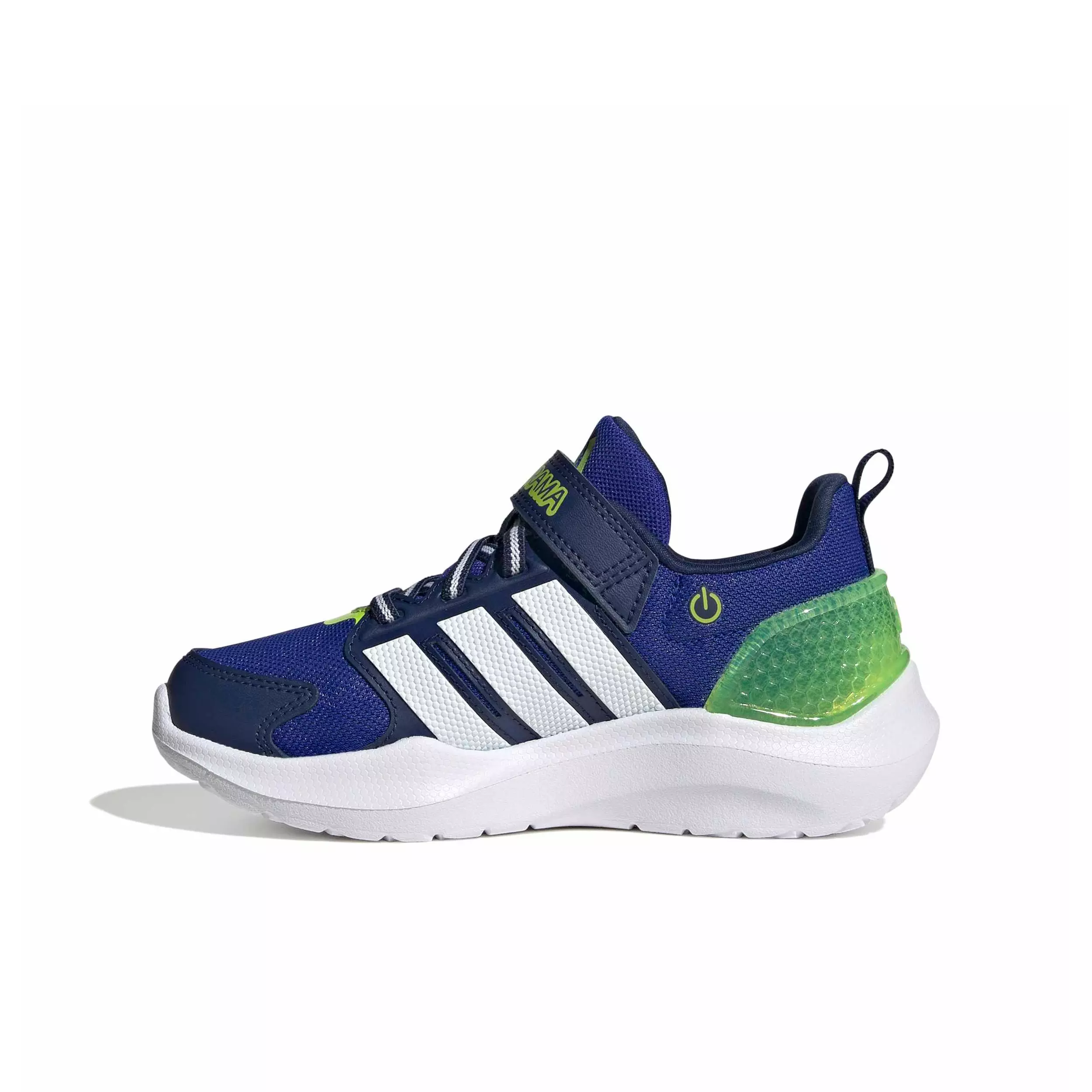 adidas Lightorama "Lucid Blue/Ftwr White/Solar Slime" Preschool Boys' Shoe - BLUE/WHITE/SLIME