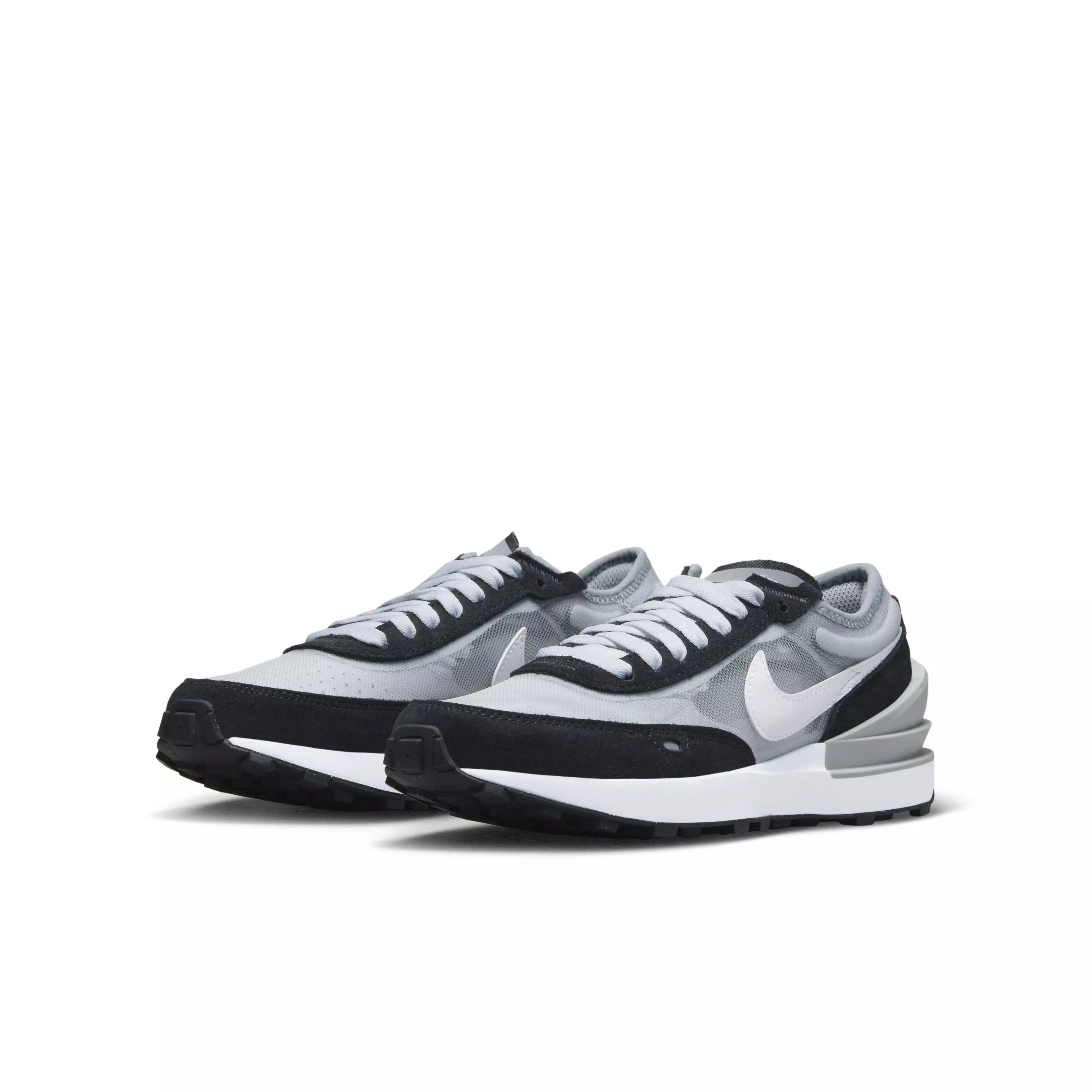 Nike Waffle One "Grey Fog/Particle Grey/Light Smoke Grey" Grade School Boys' Shoe - GREY/GREY/LT GREY