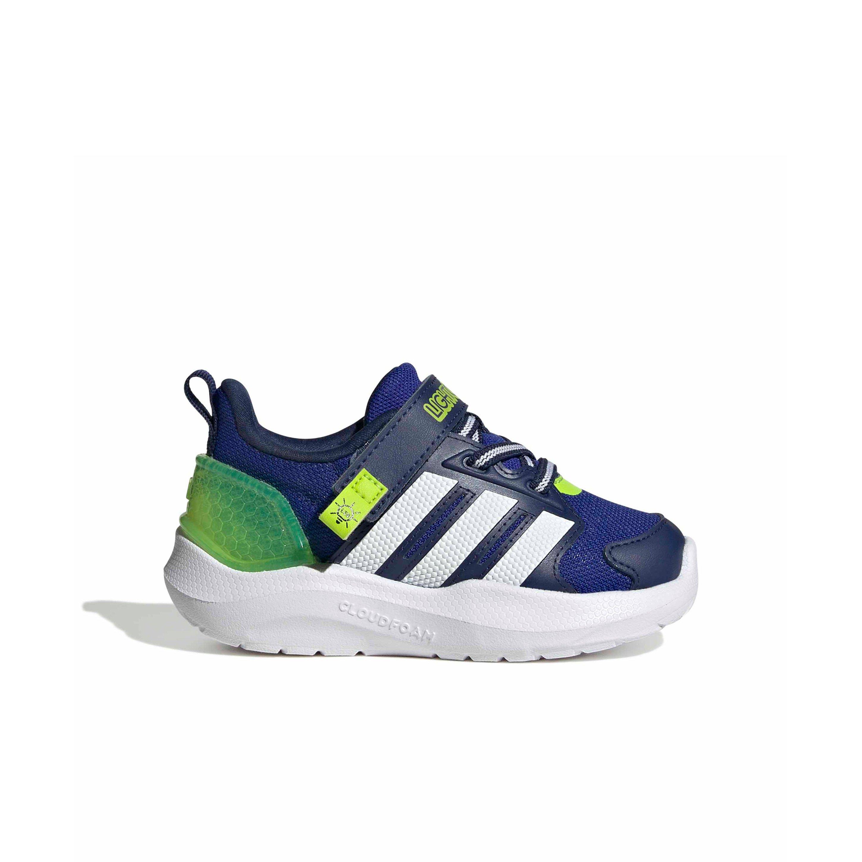 adidas Lightorama "Lucid Blue/Ftwr White/Solar Slime" Infant Boys' Shoe - BLUE/WHITE/SLIME Thumbnail View 1
