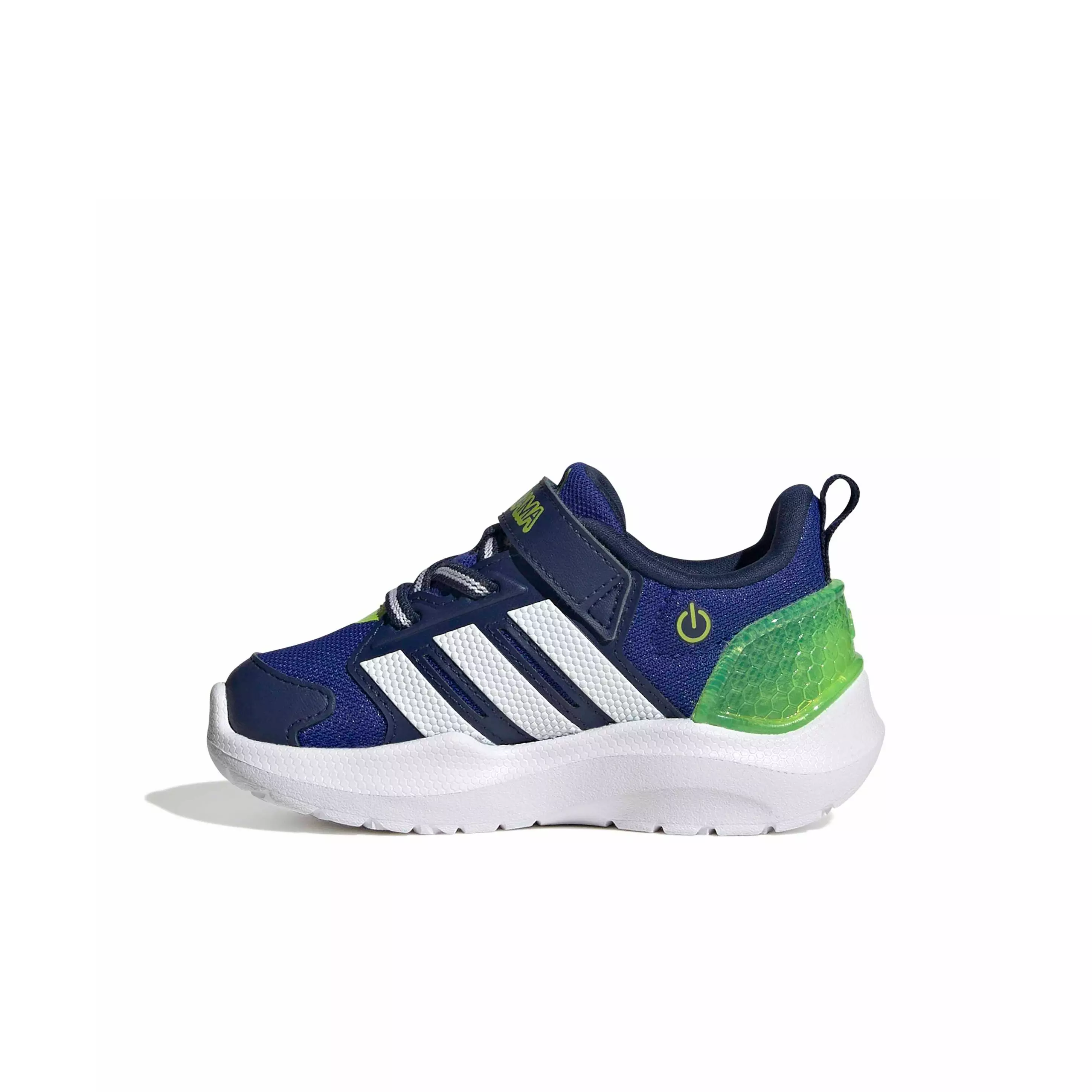 adidas Lightorama "Lucid Blue/Ftwr White/Solar Slime" Infant Boys' Shoe - BLUE/WHITE/SLIME