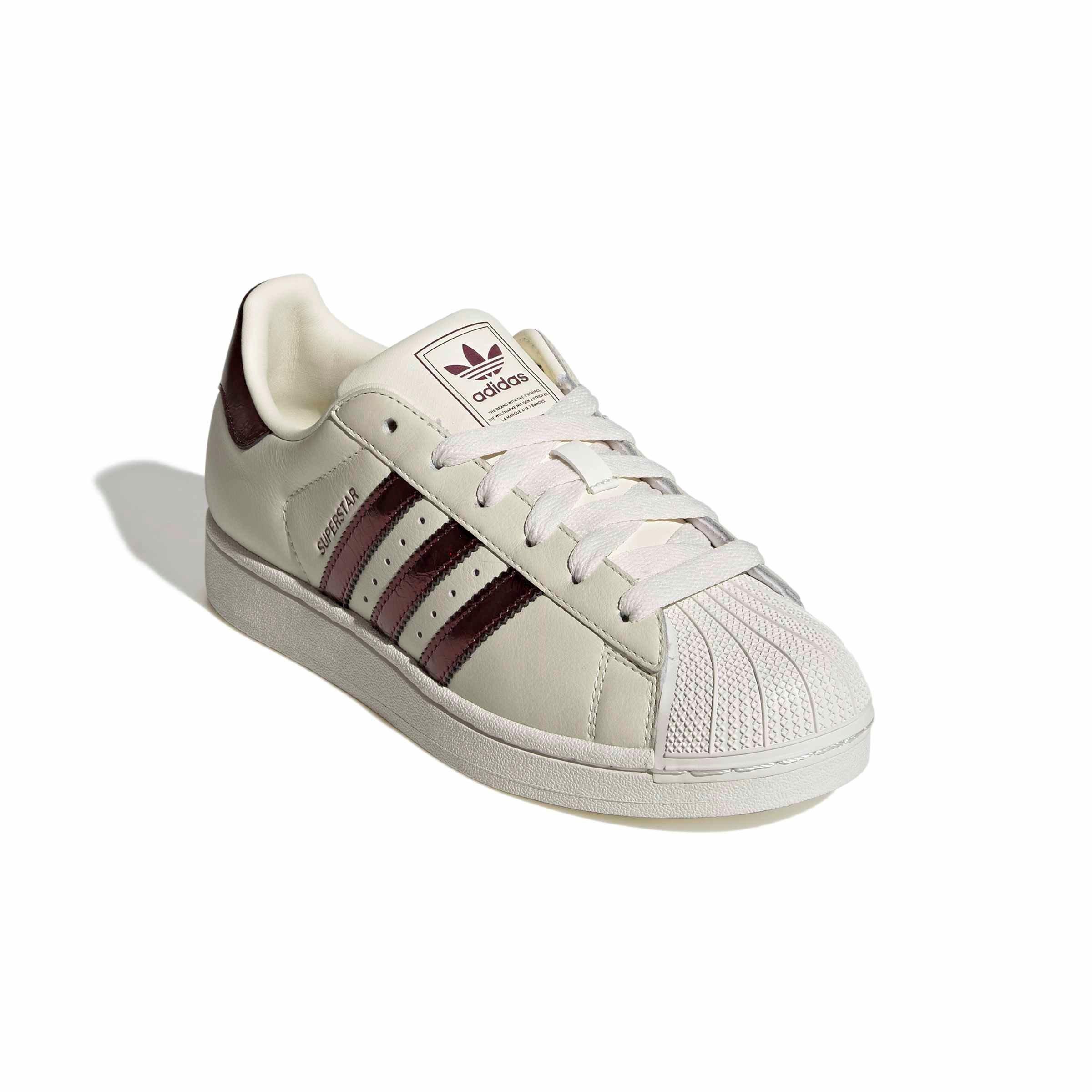adidas Originals Superstar II "Off White/Maroon/Gold Metallic" Women's Shoe - OFF WHITE/MAROON/GOLD