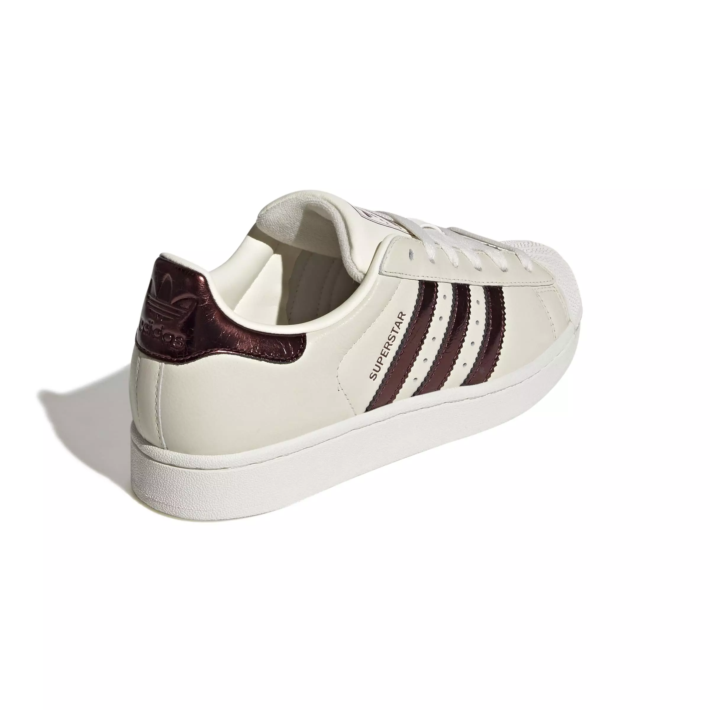 adidas Originals Superstar II "Off White/Maroon/Gold Metallic" Women's Shoe - OFF WHITE/MAROON/GOLD