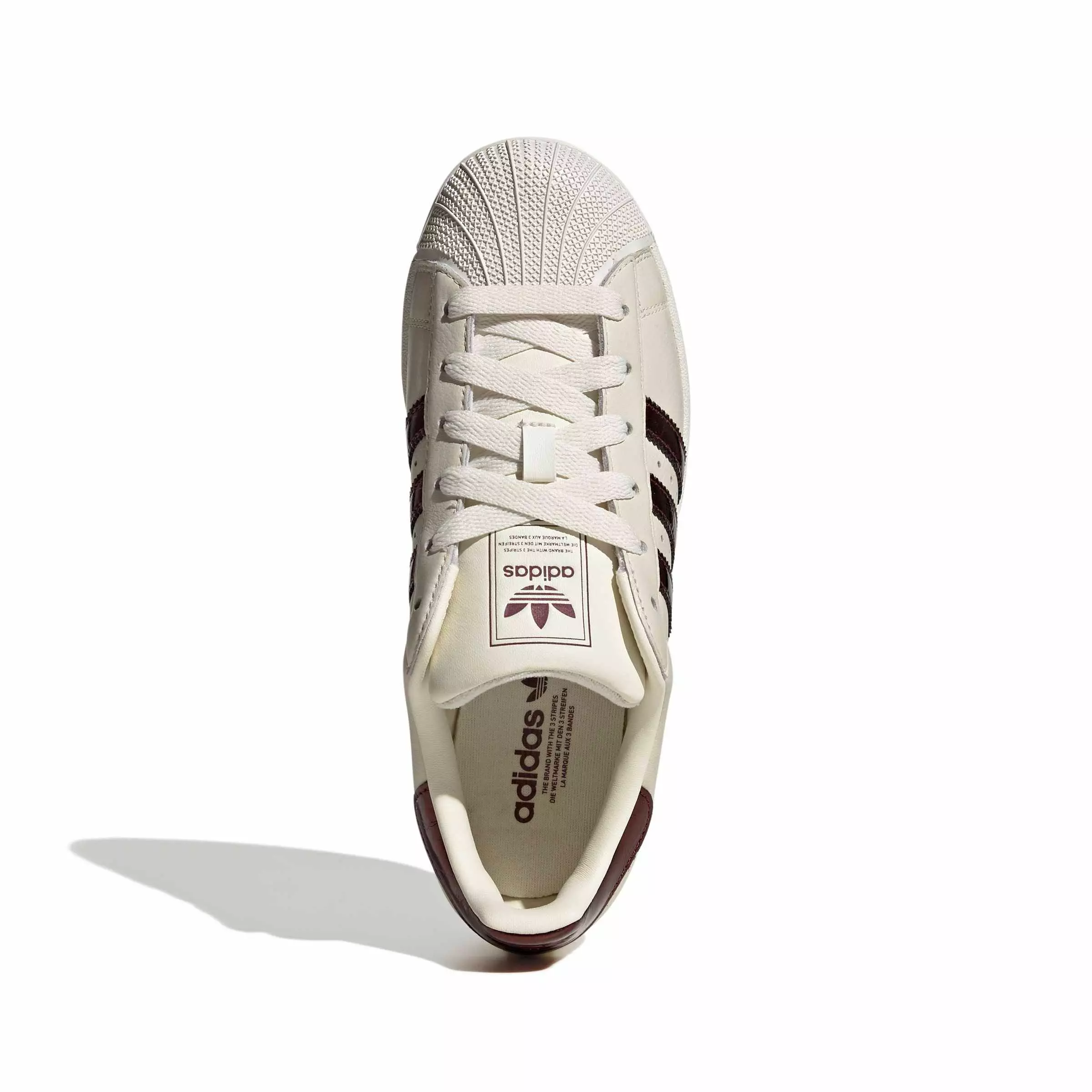 adidas Originals Superstar II "Off White/Maroon/Gold Metallic" Women's Shoe - OFF WHITE/MAROON/GOLD