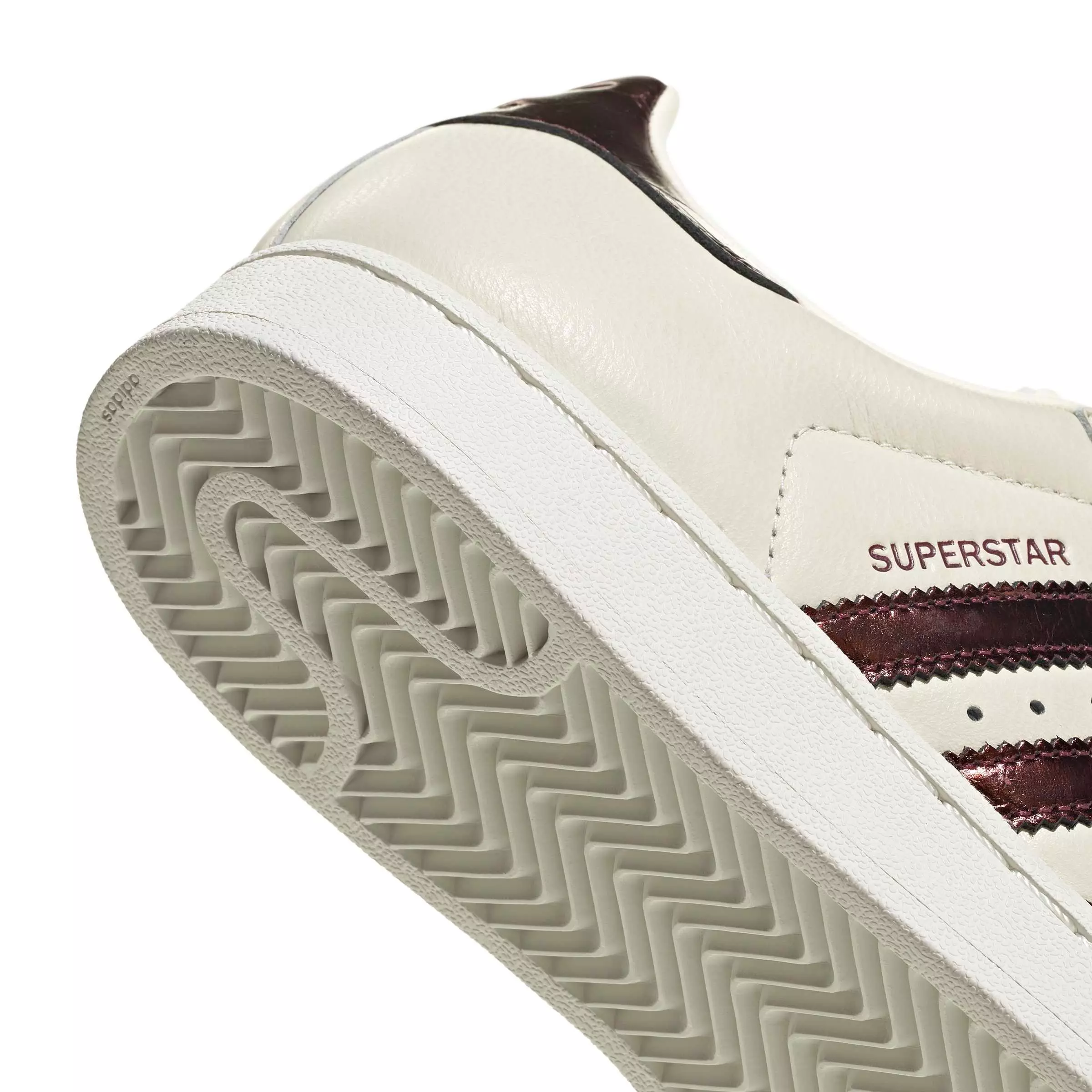 adidas Originals Superstar II "Off White/Maroon/Gold Metallic" Women's Shoe - OFF WHITE/MAROON/GOLD