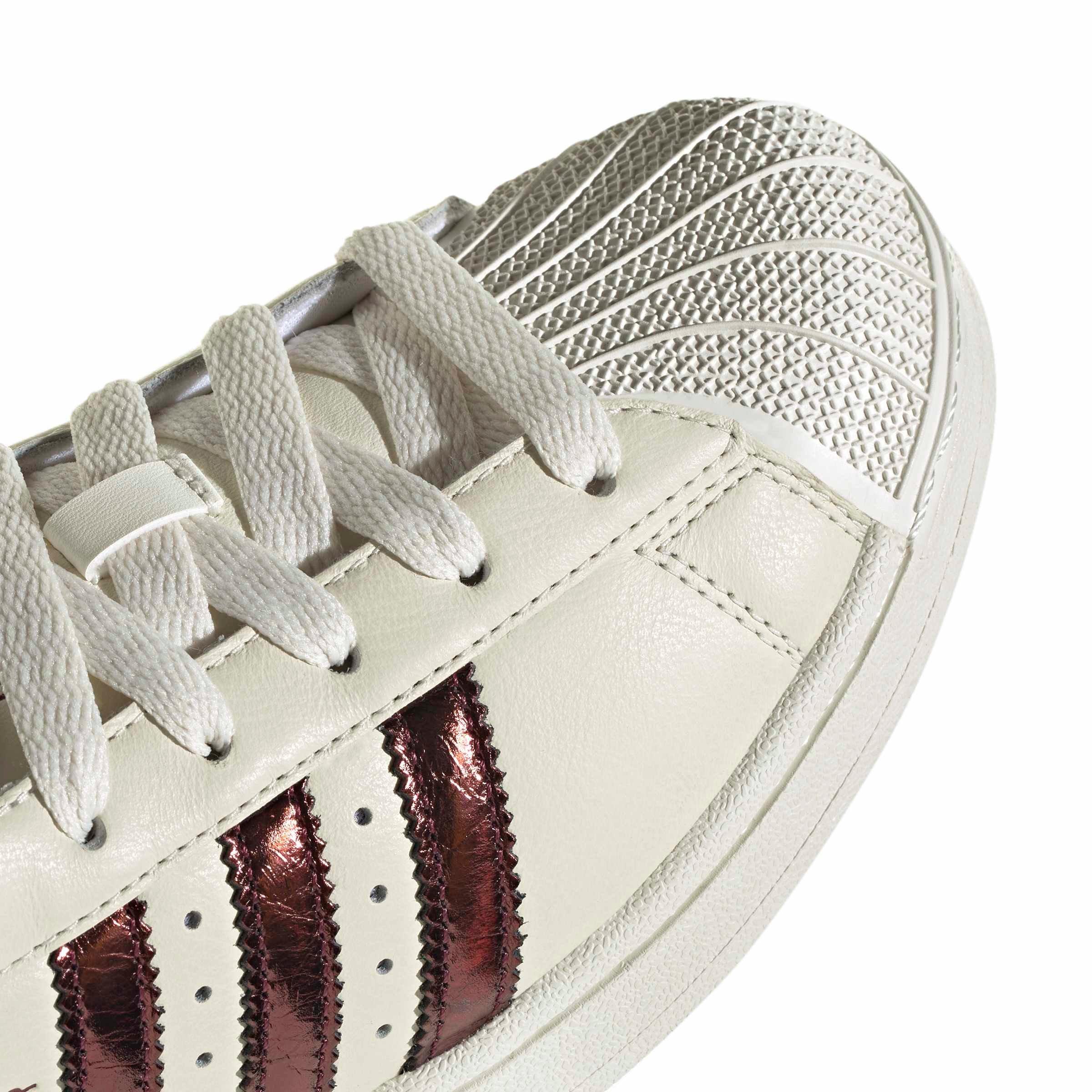 adidas Originals Superstar II "Off White/Maroon/Gold Metallic" Women's Shoe - OFF WHITE/MAROON/GOLD