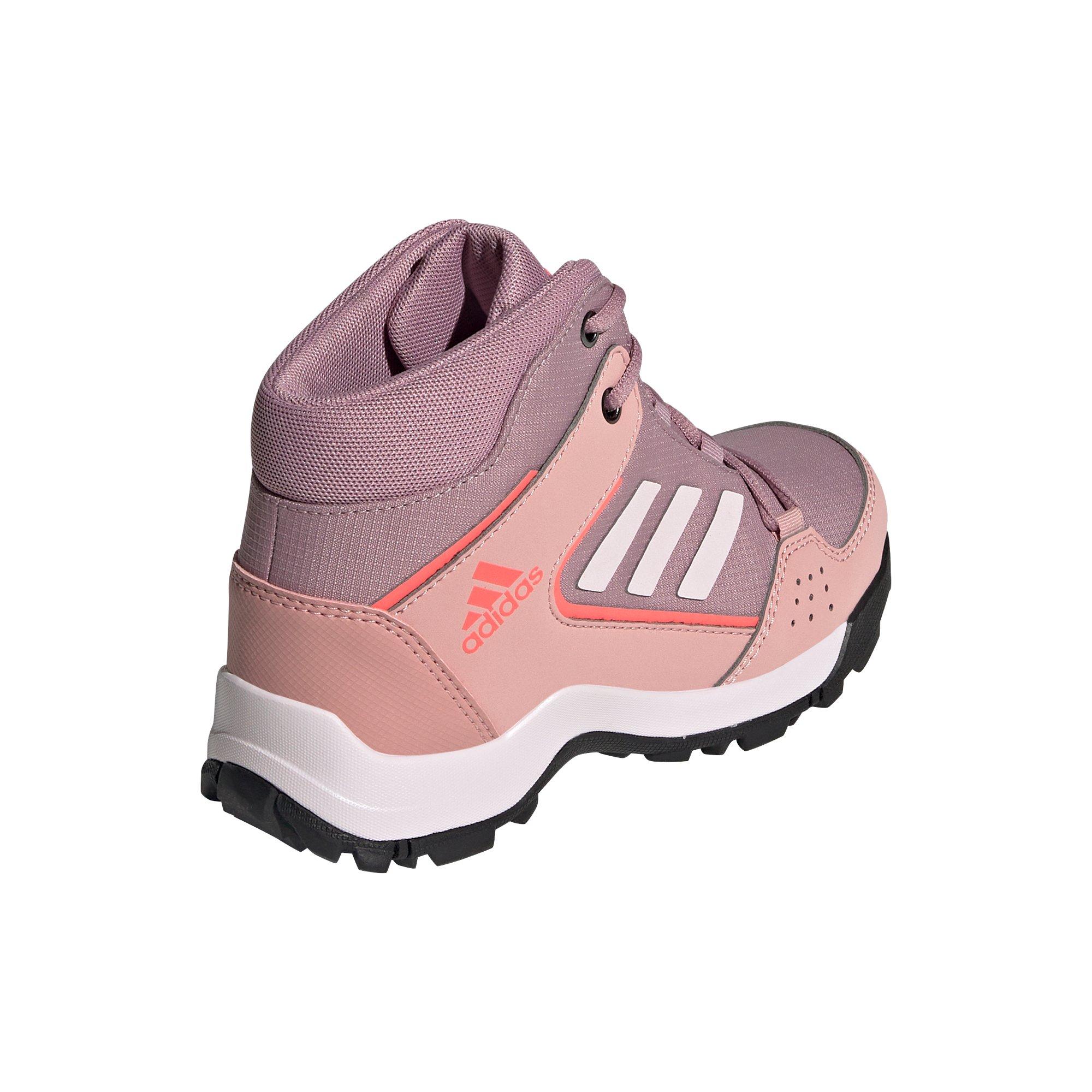 adidas Terrex Hyperhiker "Magic Mauve/Almost Pink/Turbo" Preschool Boys' Hiking Shoe - PURPLE Thumbnail View 4