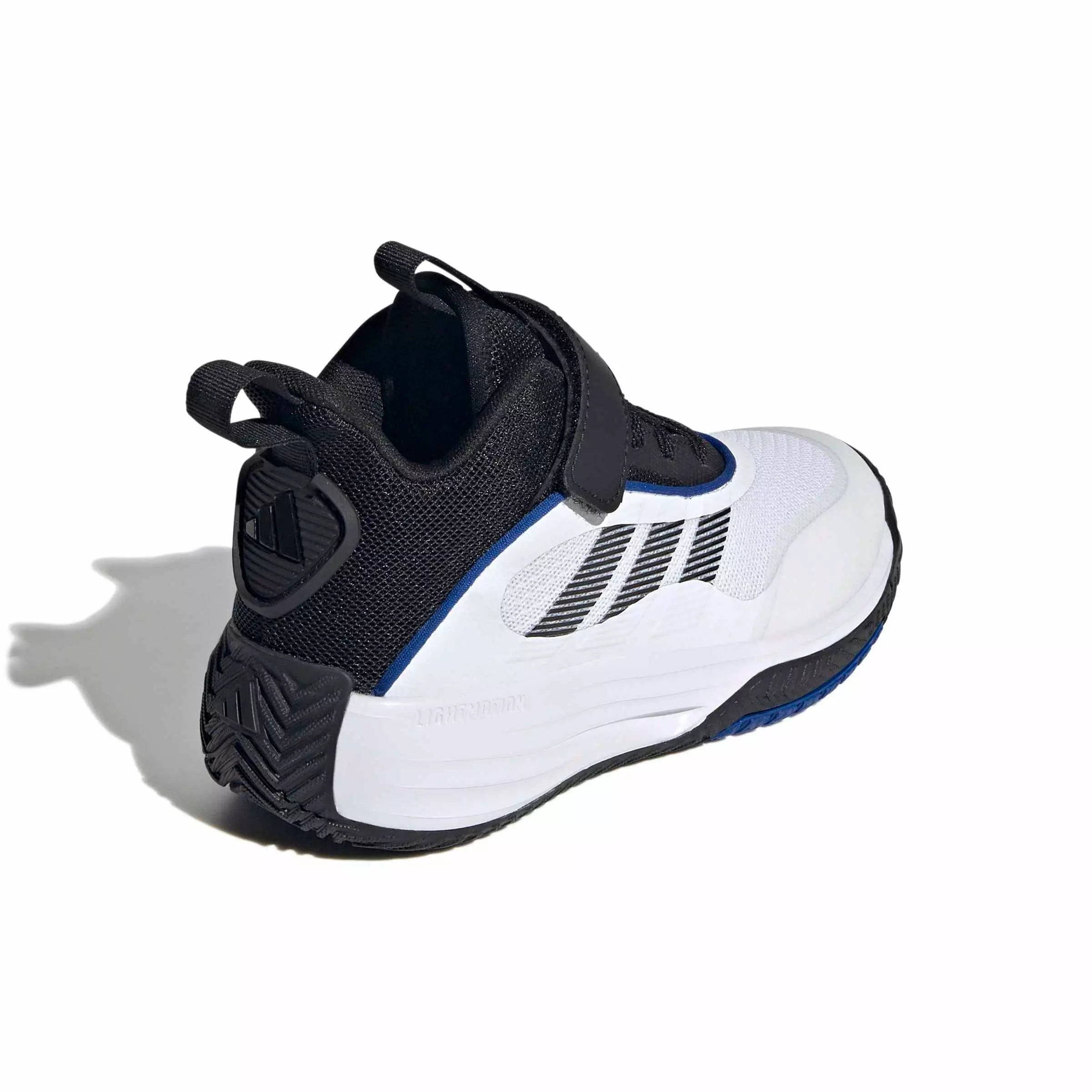 adidas Ownthegame 3.0 "Ftwr White/Core Black/Core Black" Grade School Boys' Basketball Shoe - WHITE/BLACK/BLACK