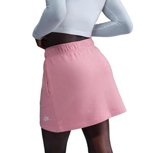 Nike Women's Sportswear Club Fleece Mid-Rise Skirt-Pink