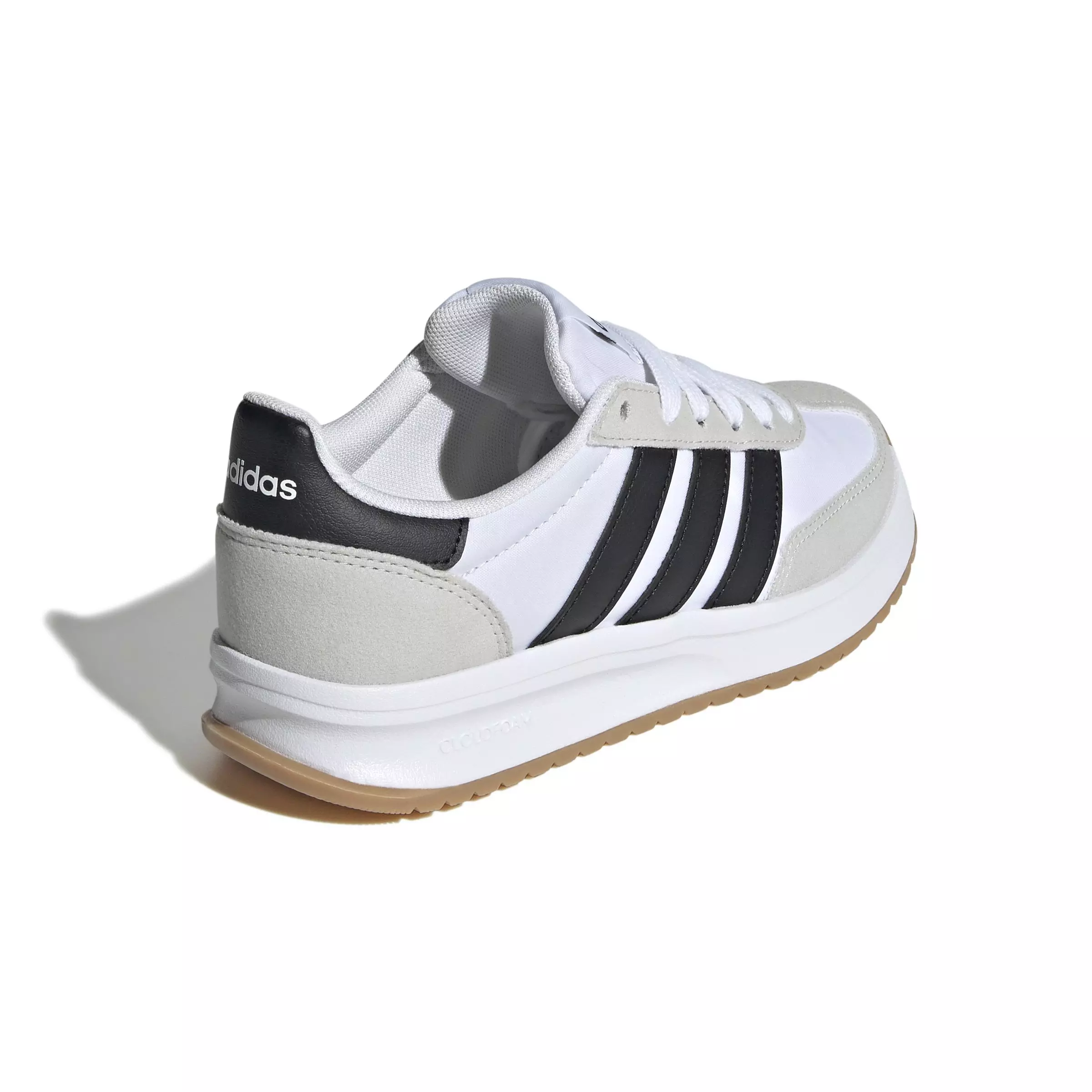 adidas Run 70s 2.0 "Ftwr White/Core Black/Grey One" Grade School Boys' Shoe - WHITE/BLACK/GREY