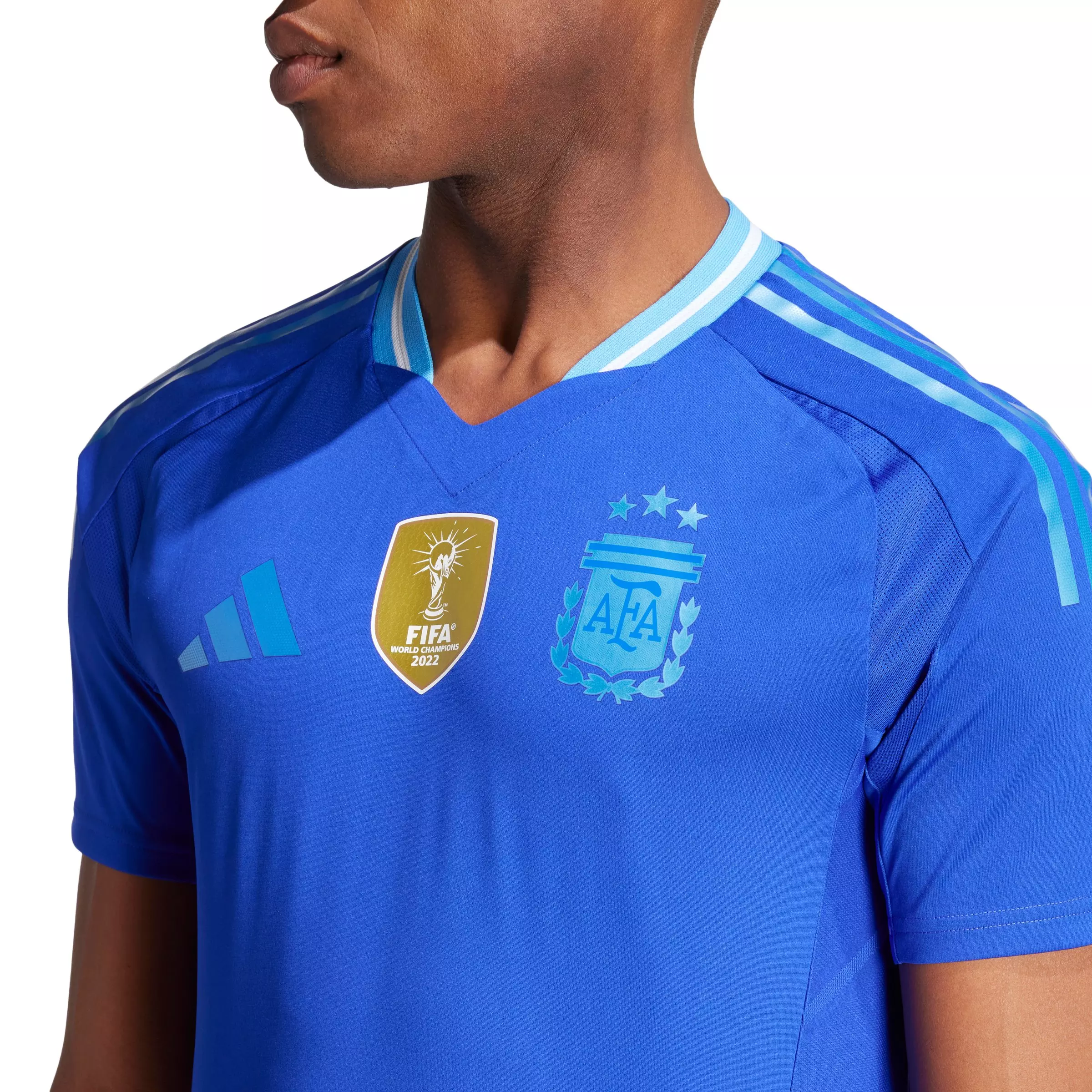 adidas Men's Argentina 2024 Away Authentic Soccer Jersey - Blue - BLUE