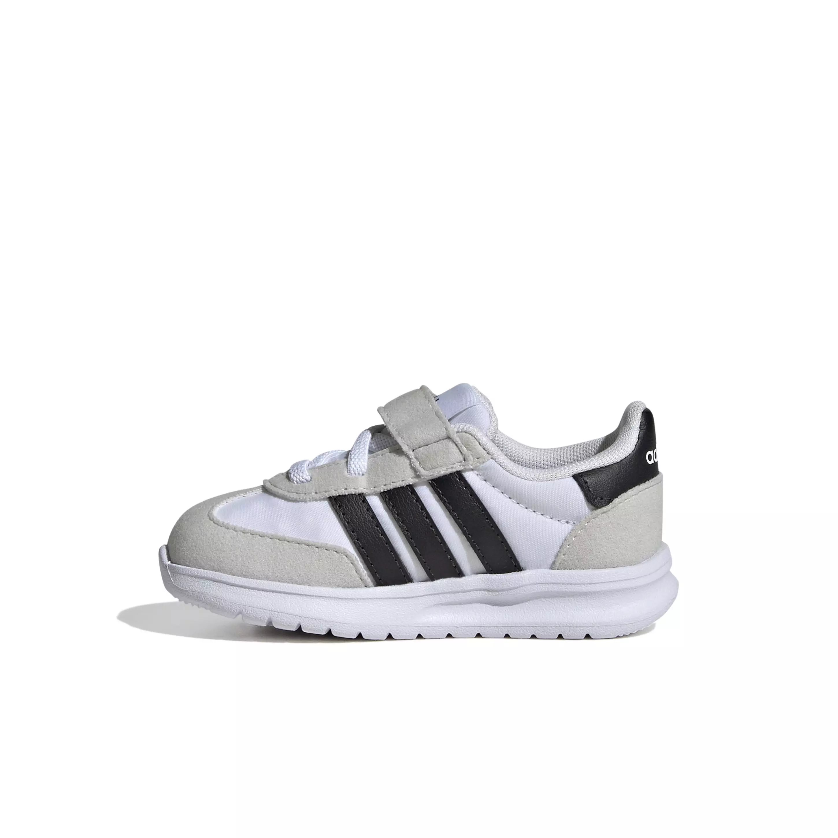 adidas Run 70s 2.0 "Ftwr White/Core Black/Grey One" Infant Boys' Shoe - WHITE/BLACK/GREY