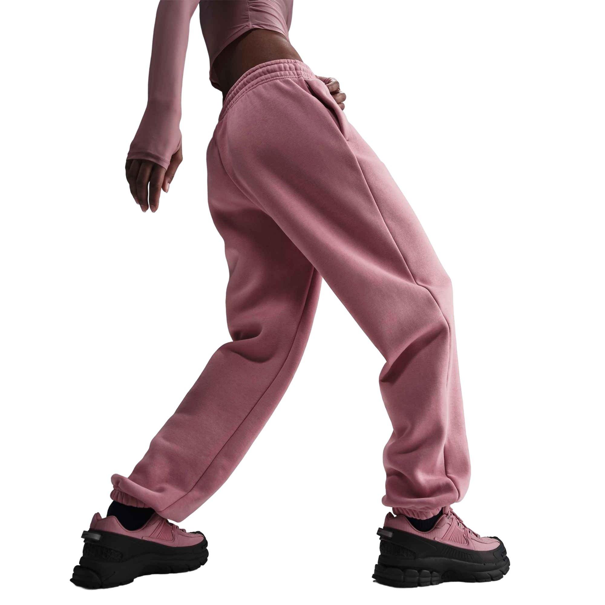 Nike Women's Sportswear Phoenix Fleece High-Waisted Oversized Sweatpants - Pink - PINK Thumbnail View 2