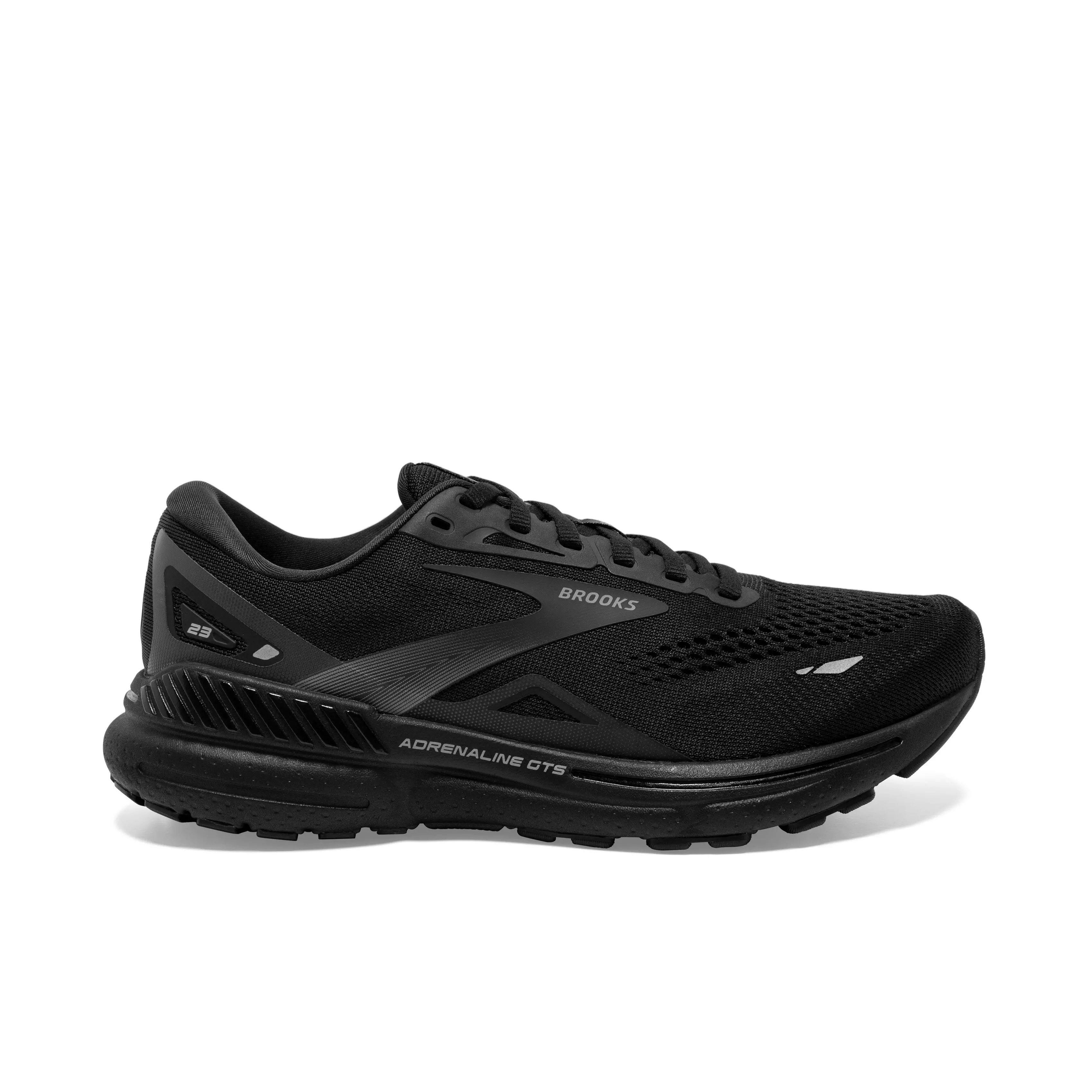 Brooks Adrenaline GTS 23 "Black/Black/Ebony" Men's Wide Running Shoe - BLACK/BLACK/EBONY
