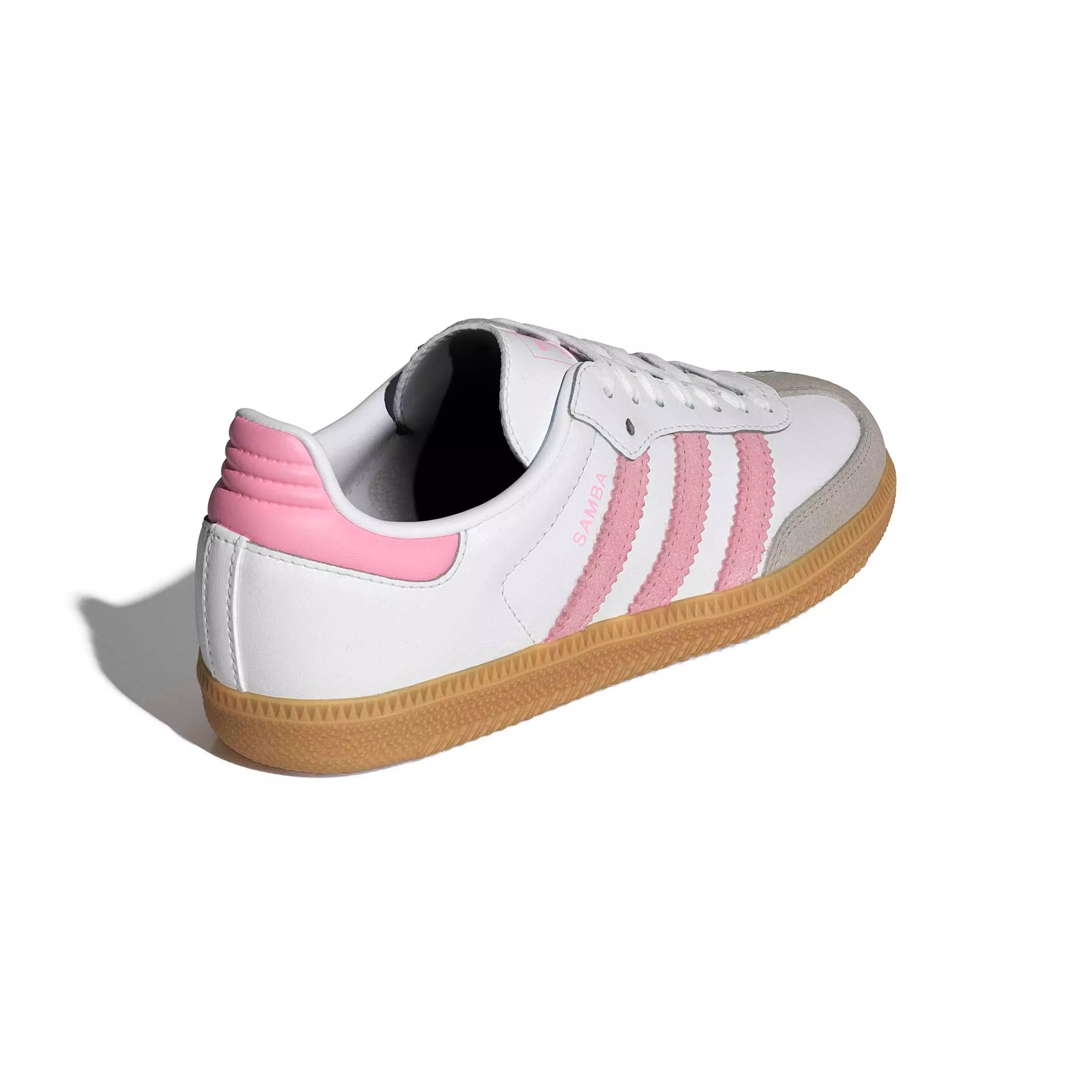 adidas Originals Samba OG "Ftwr White/Light Pink/Gum 3" Grade School Girls' Shoe - WHITE/LT PINK/GUM