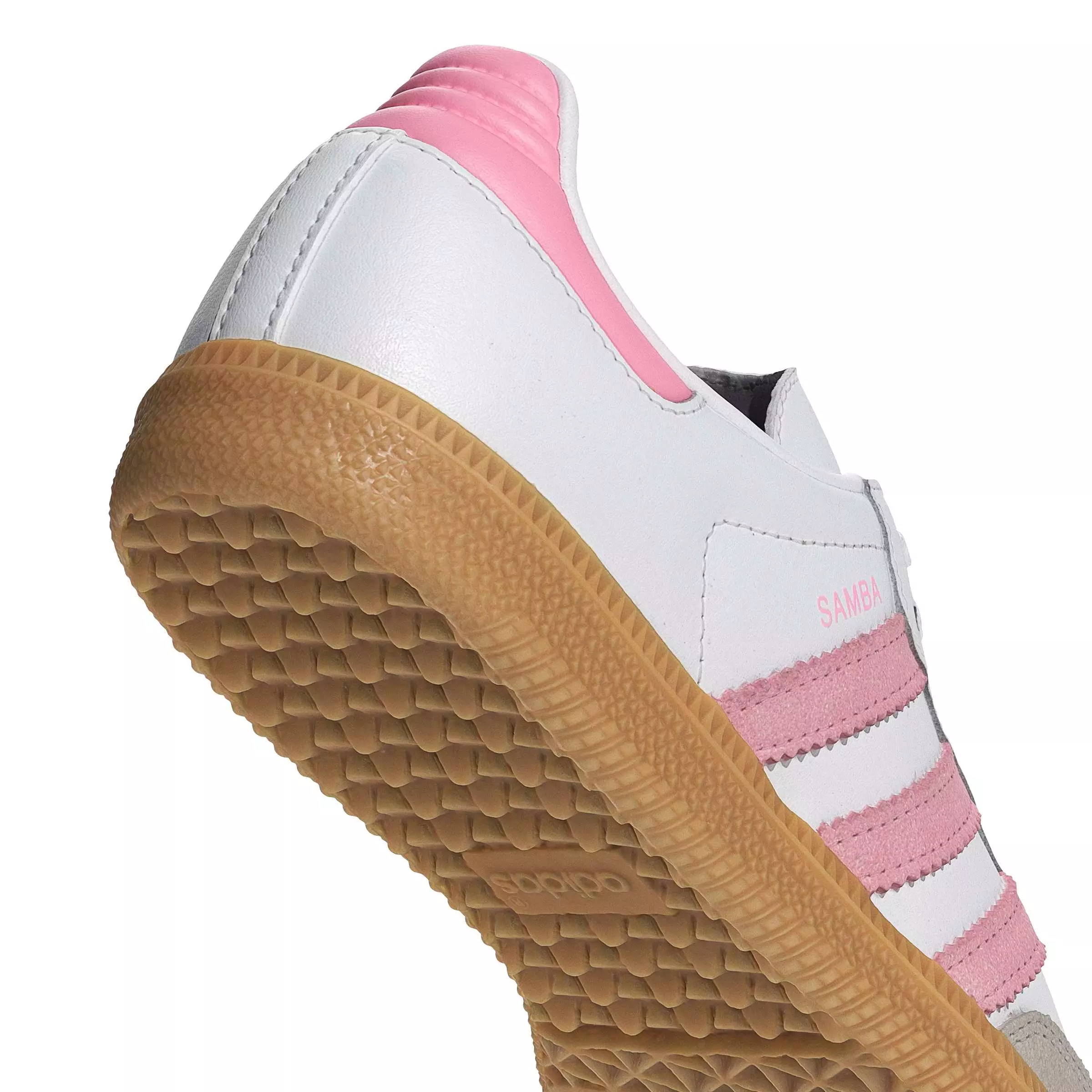 adidas Originals Samba OG "Ftwr White/Light Pink/Gum 3" Grade School Girls' Shoe - WHITE/LT PINK/GUM