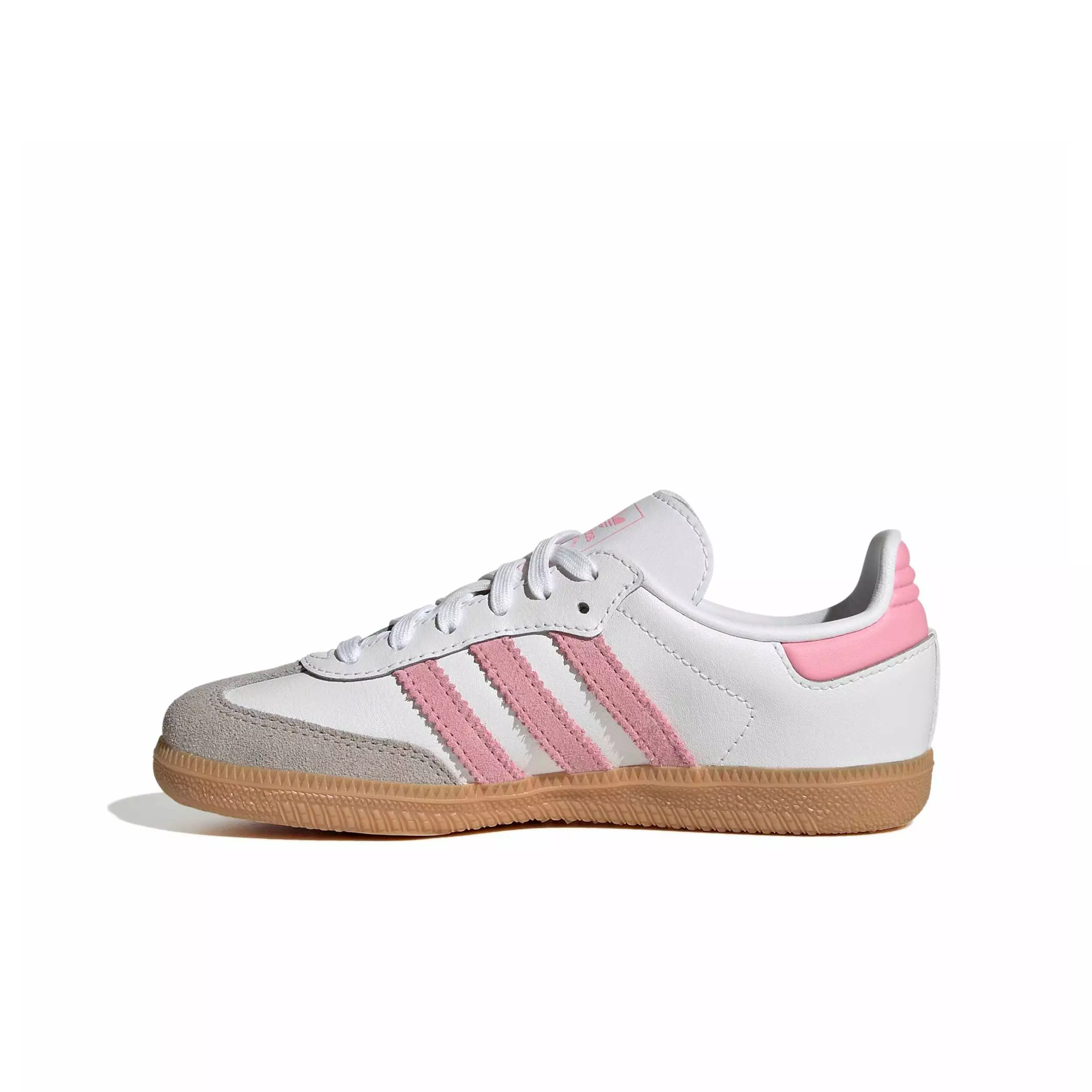adidas Originals Samba OG "Ftwr White/Light Pink/Gum 3" Preschool Girls' Shoe - WHITE/LT PINK/GUM