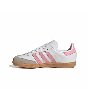 adidas Originals Samba OG "Ftwr White/Light Pink/Gum 3" Preschool Girls' Shoe