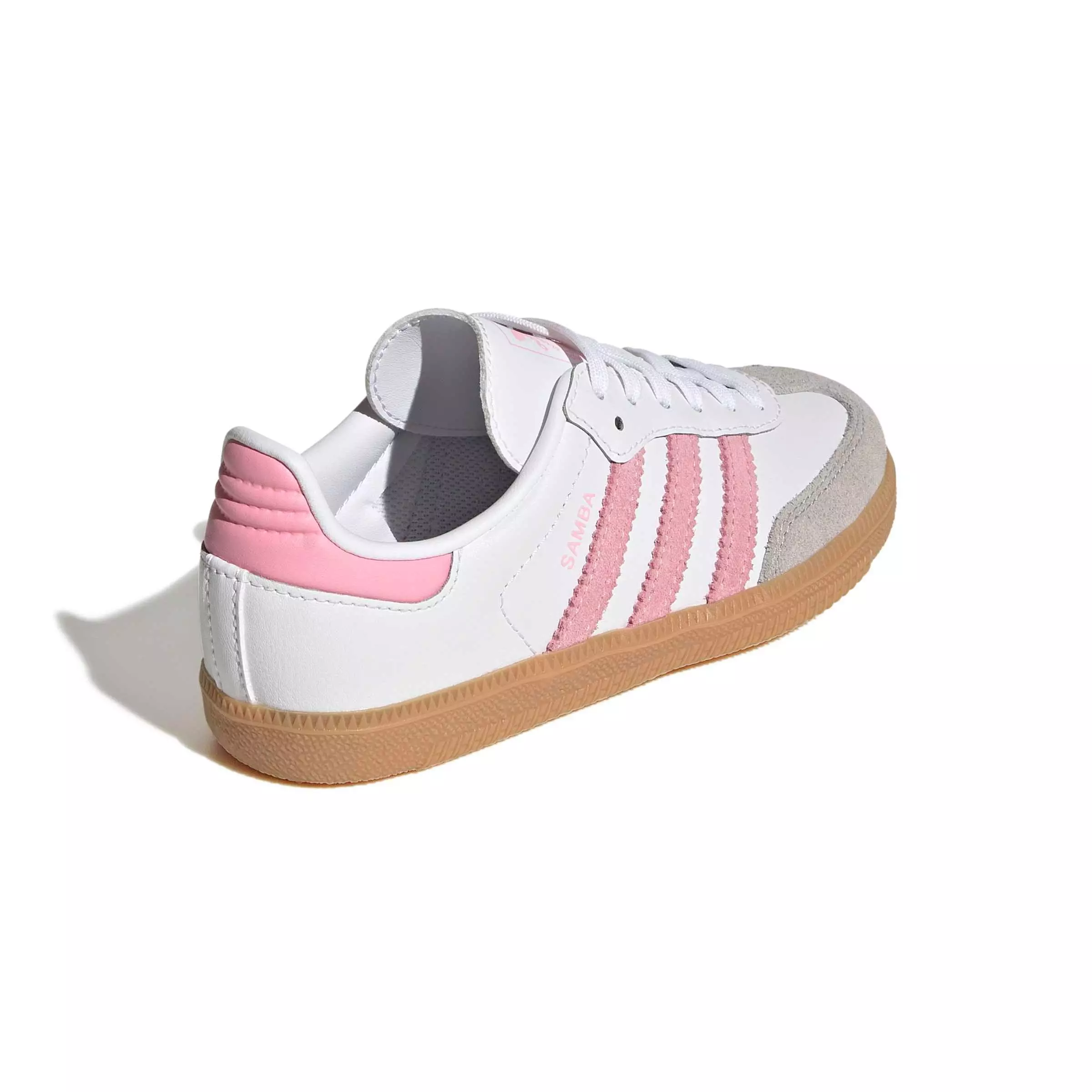 adidas Originals Samba OG "Ftwr White/Light Pink/Gum 3" Preschool Girls' Shoe - WHITE/LT PINK/GUM