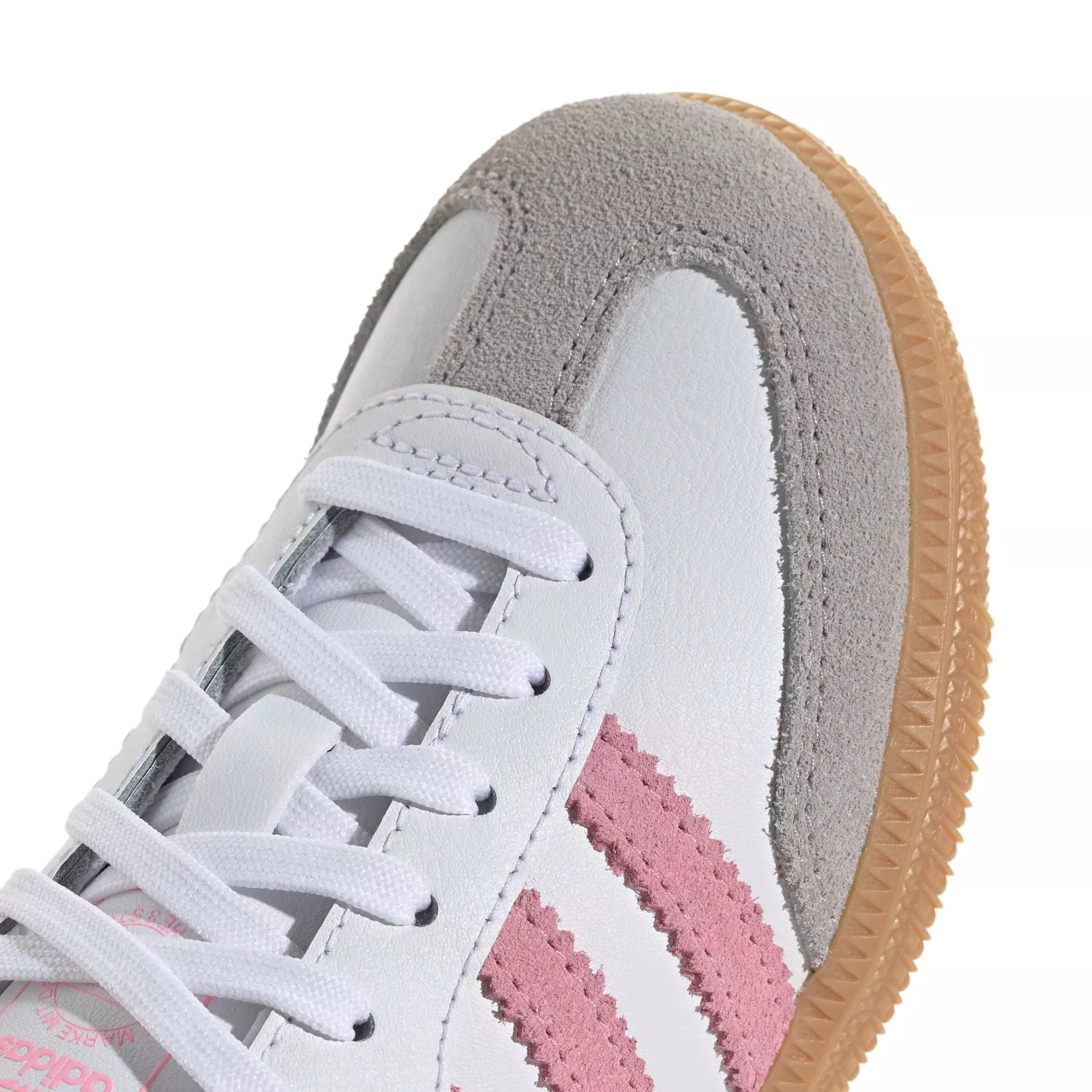 adidas Originals Samba OG "Ftwr White/Light Pink/Gum 3" Preschool Girls' Shoe - WHITE/LT PINK/GUM