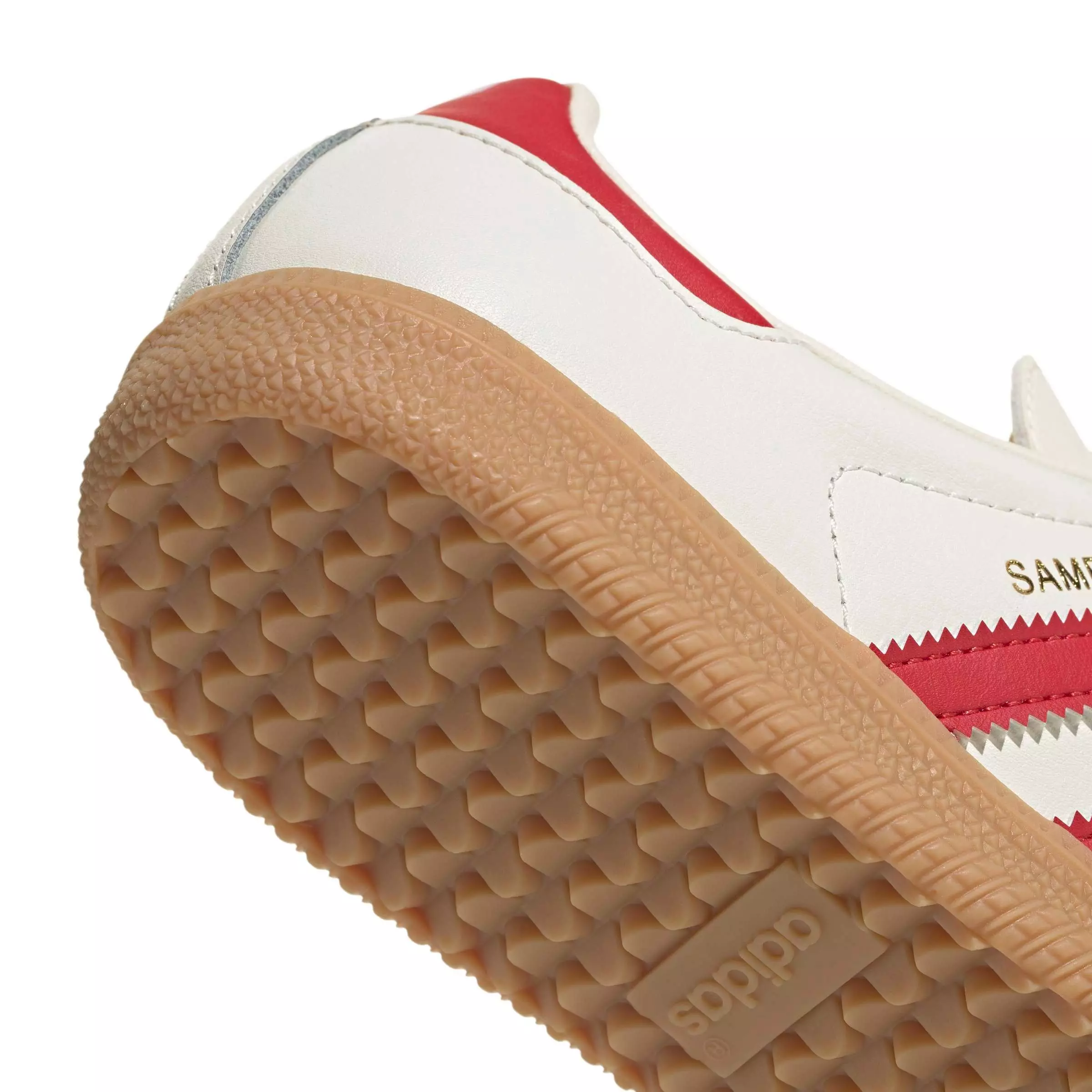adidas Originals Samba OG "Cream White/Better Scarlet/Gum 3" Grade School Girls' Shoe - CREAM/SCARLET/GUM