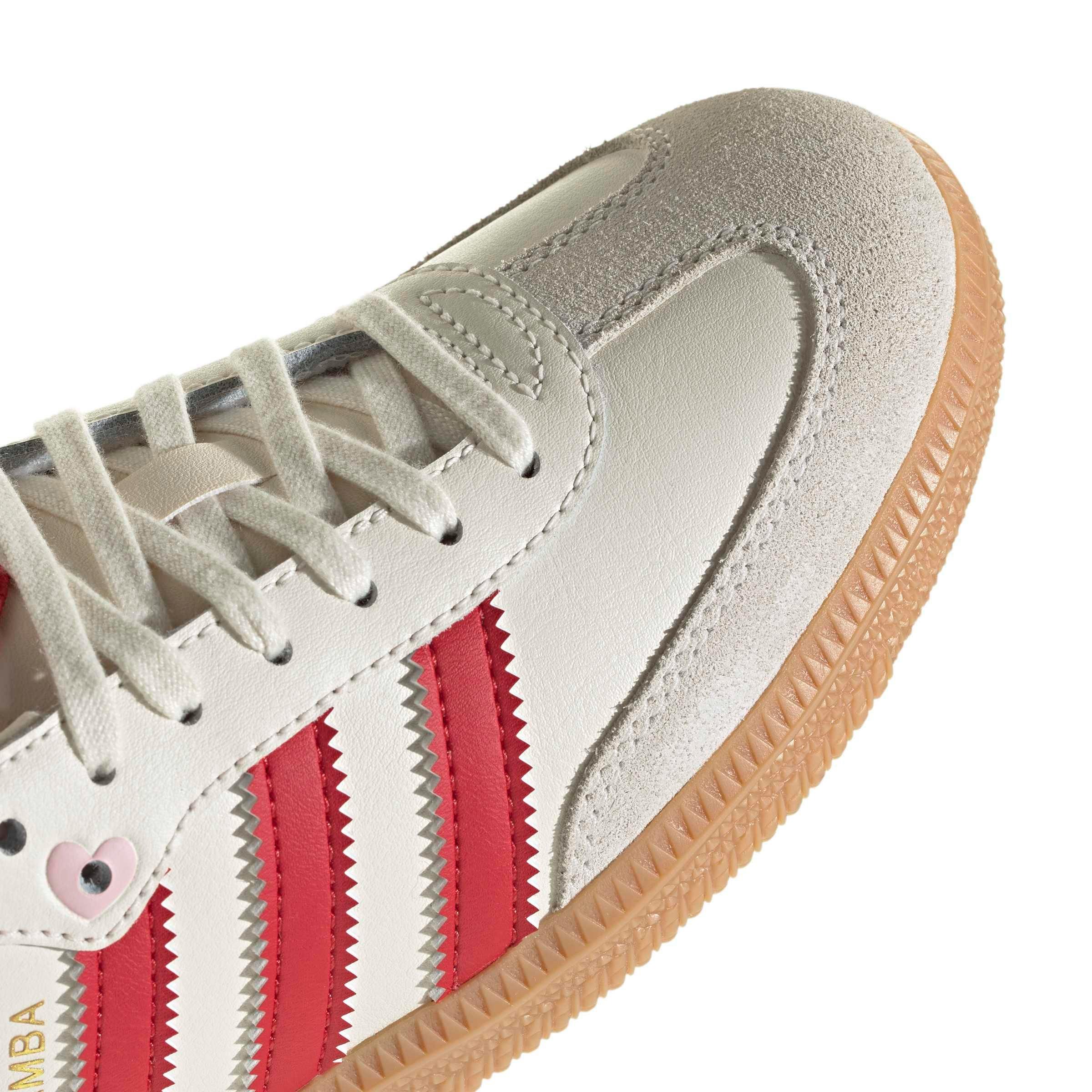 adidas Originals Samba OG "Cream White/Better Scarlet/Gum 3" Grade School Girls' Shoe - CREAM/SCARLET/GUM Thumbnail View 8