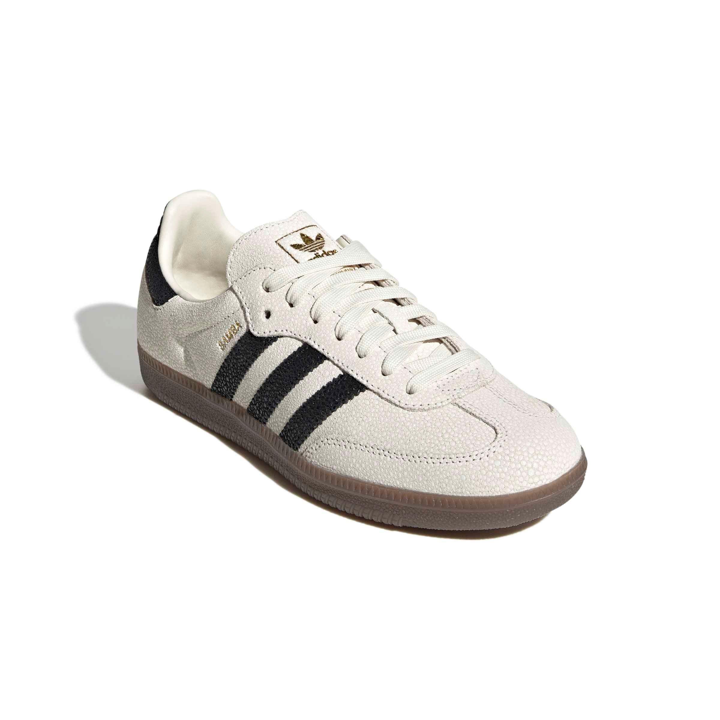 adidas Originals Samba OG "Cloud White/Core Black/Gum 5" Women's Shoe - WHITE/BLACK/GUM
