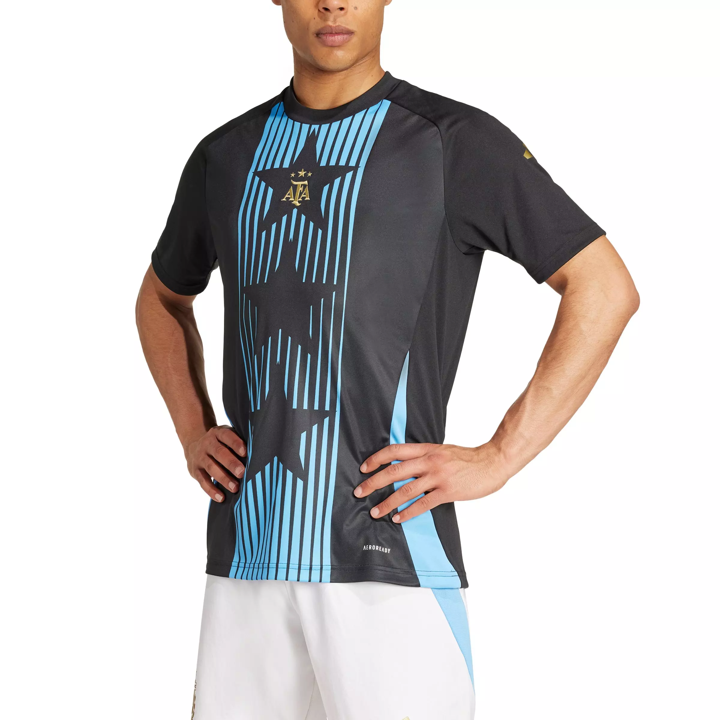 adidas Men's Argentina Pre-Match Soccer Jersey - Black - BLACK
