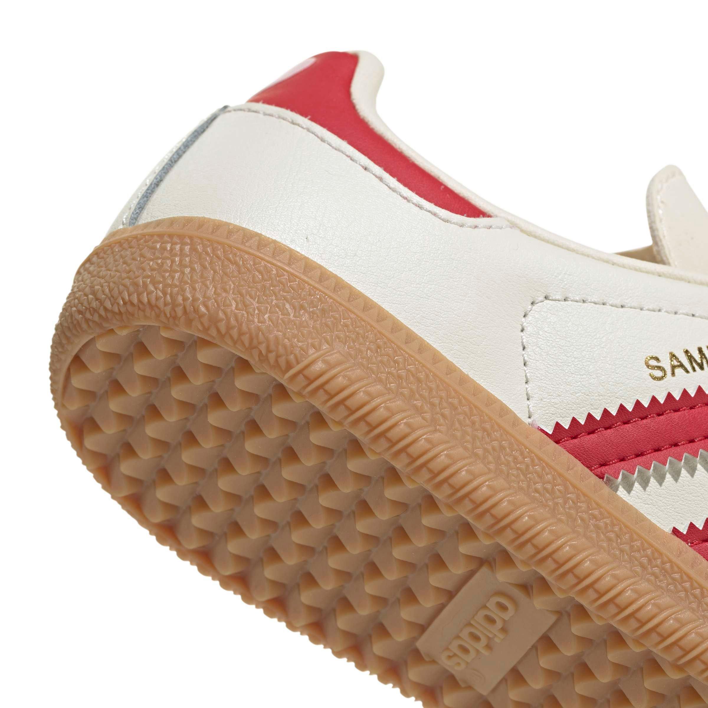 adidas Originals Samba OG "Cream White/Better Scarlet/Gum 3" Preschool Girls' Shoe - CREAM/SCARLET/GUM Thumbnail View 7