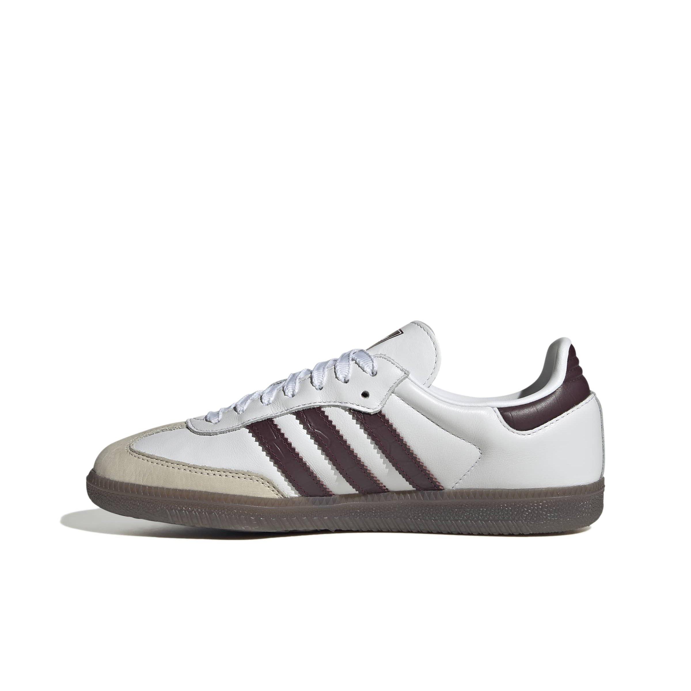 adidas Originals Samba OG "Ftwr White/Maroon/Gum 5" Women's Shoe - WHITE/MAROON/GUM