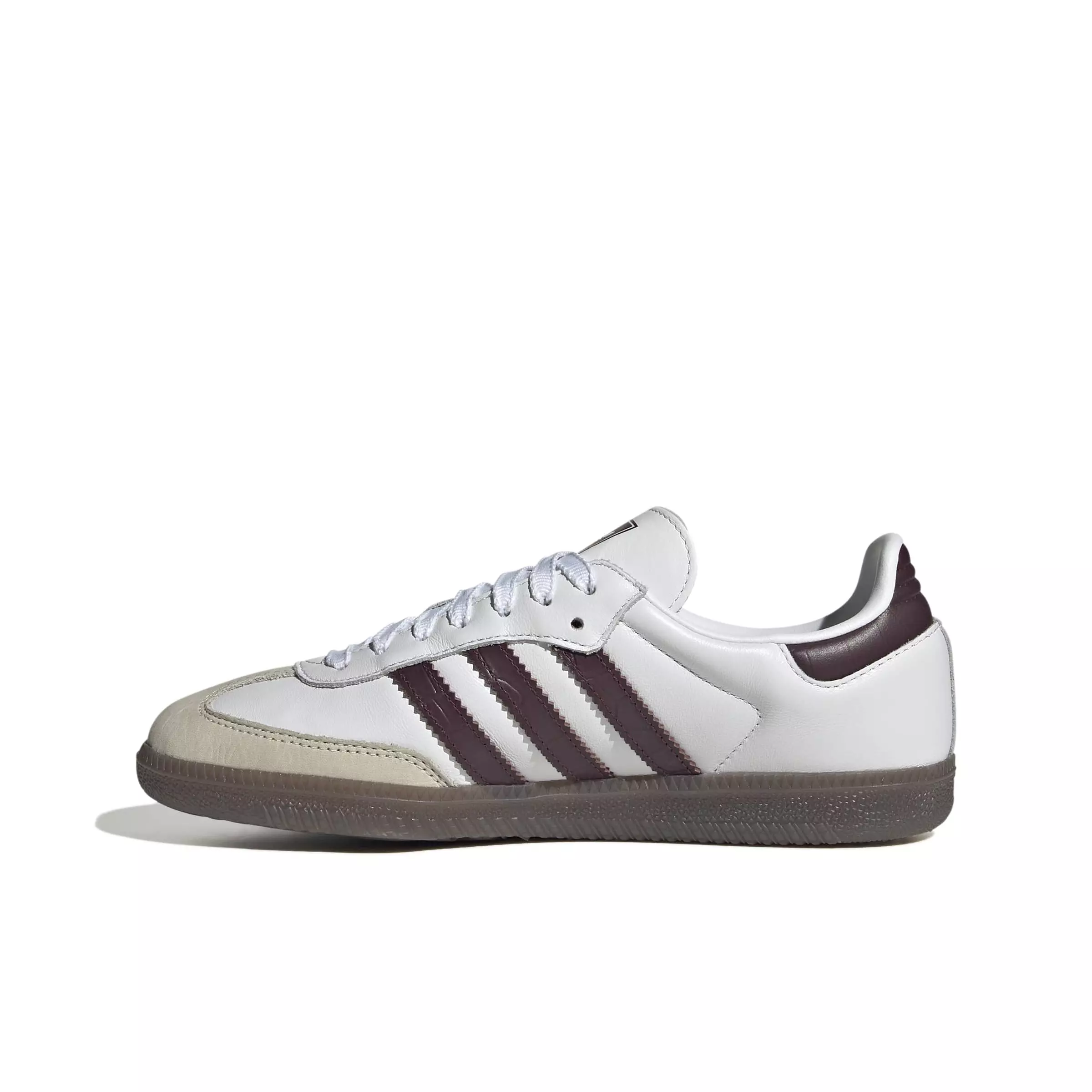 adidas Originals Samba OG "Ftwr White/Maroon/Gum 5" Women's Shoe - WHITE/MAROON/GUM