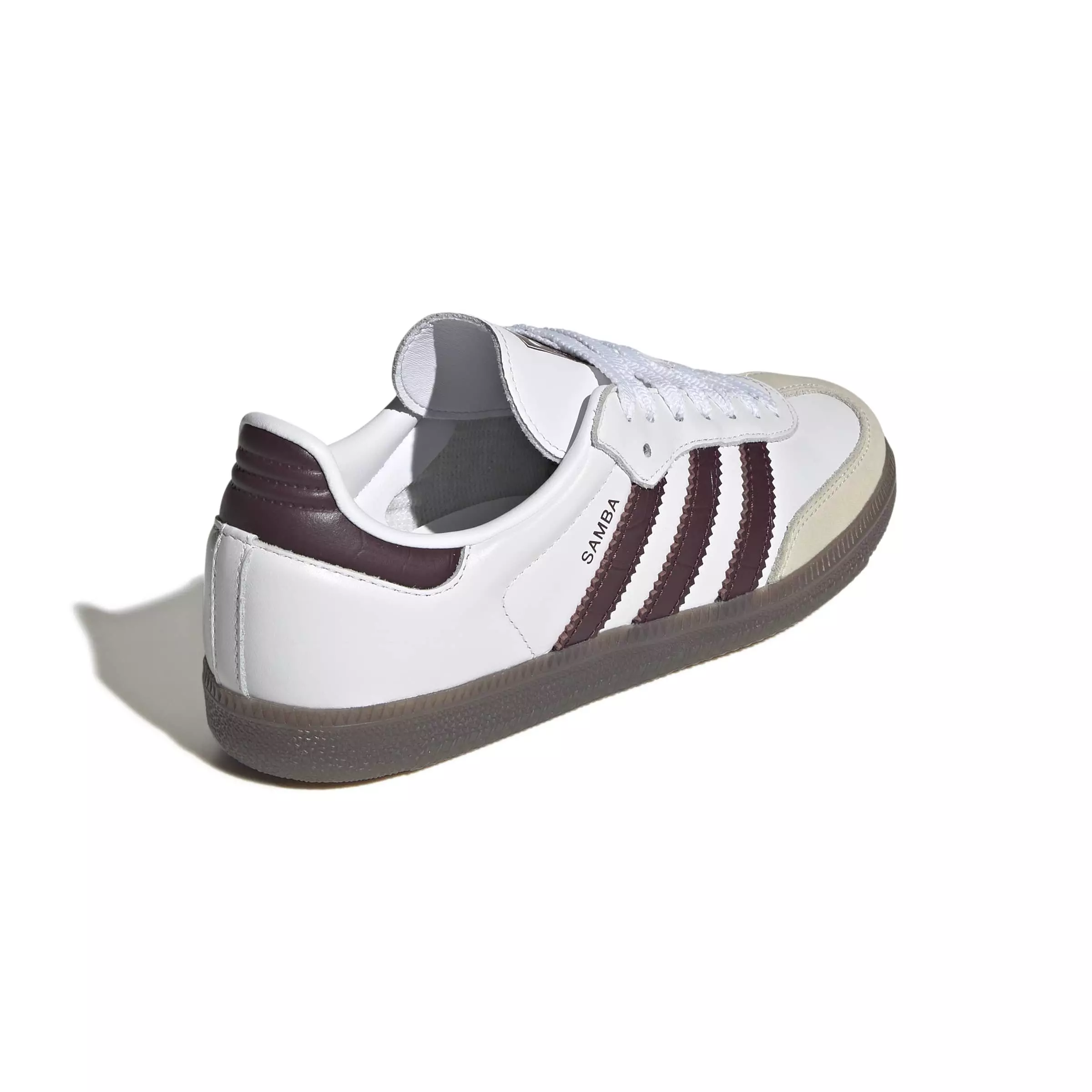adidas Originals Samba OG "Ftwr White/Maroon/Gum 5" Women's Shoe - WHITE/MAROON/GUM