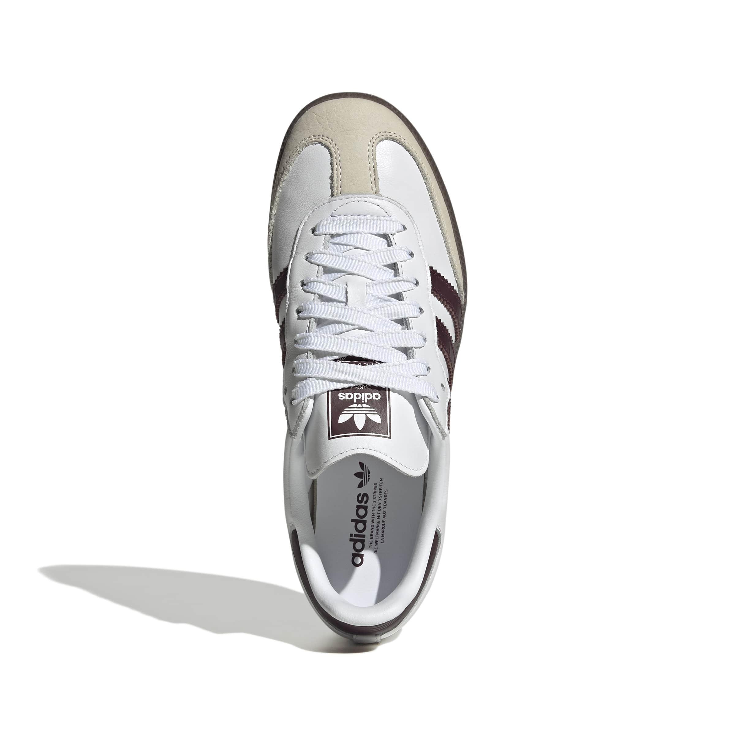 adidas Originals Samba OG "Ftwr White/Maroon/Gum 5" Women's Shoe - WHITE/MAROON/GUM