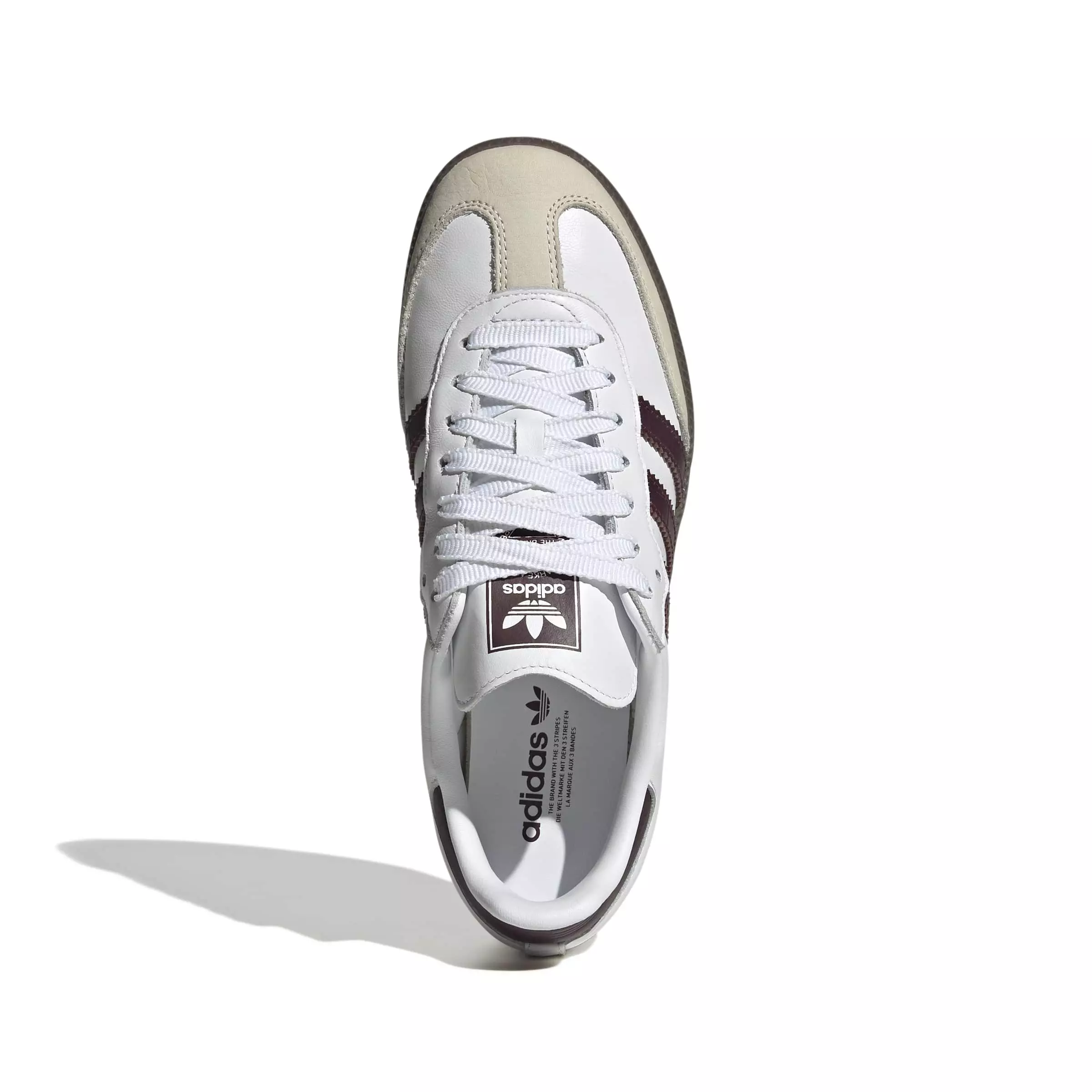 adidas Originals Samba OG "Ftwr White/Maroon/Gum 5" Women's Shoe - WHITE/MAROON/GUM