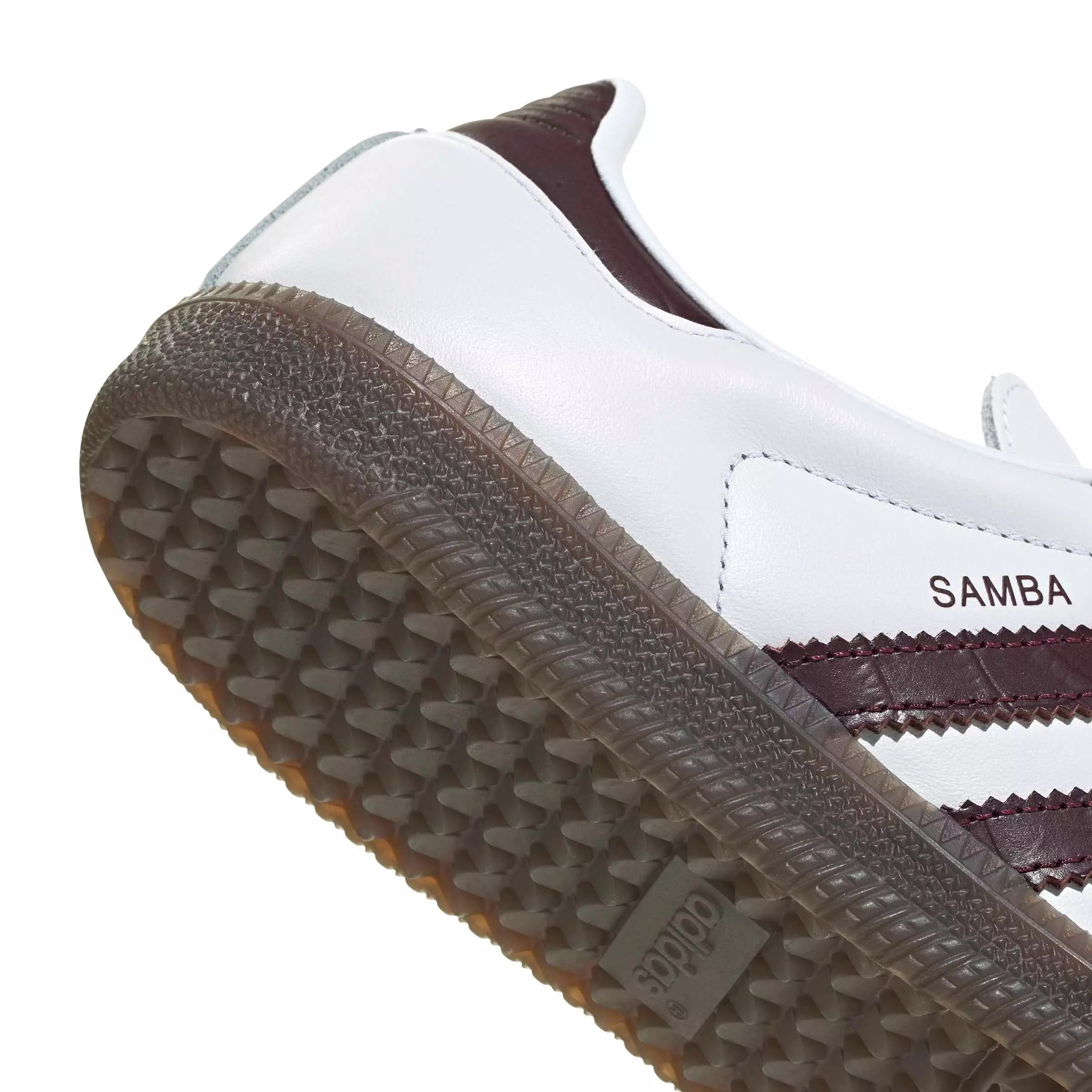 adidas Originals Samba OG "Ftwr White/Maroon/Gum 5" Women's Shoe - WHITE/MAROON/GUM